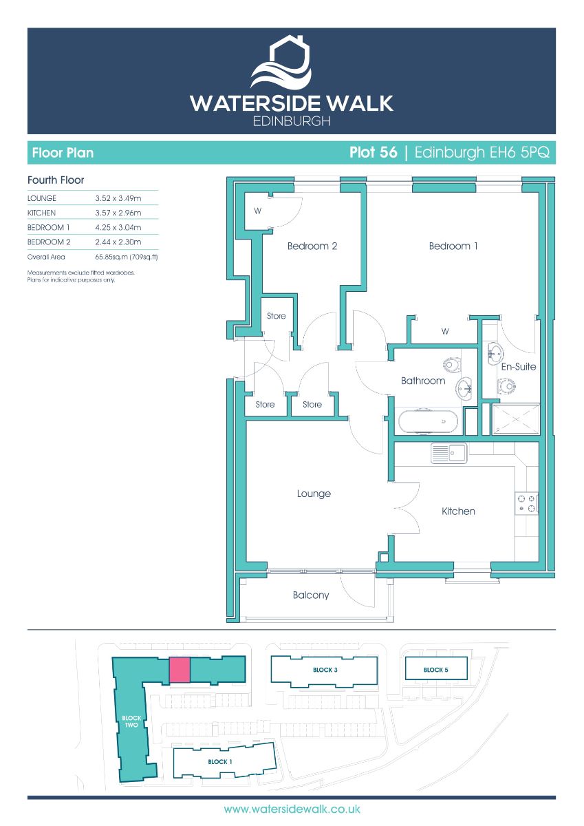 2 Bedrooms Flat for sale in Plot 56, Waterside Walk, Bonnington EH6