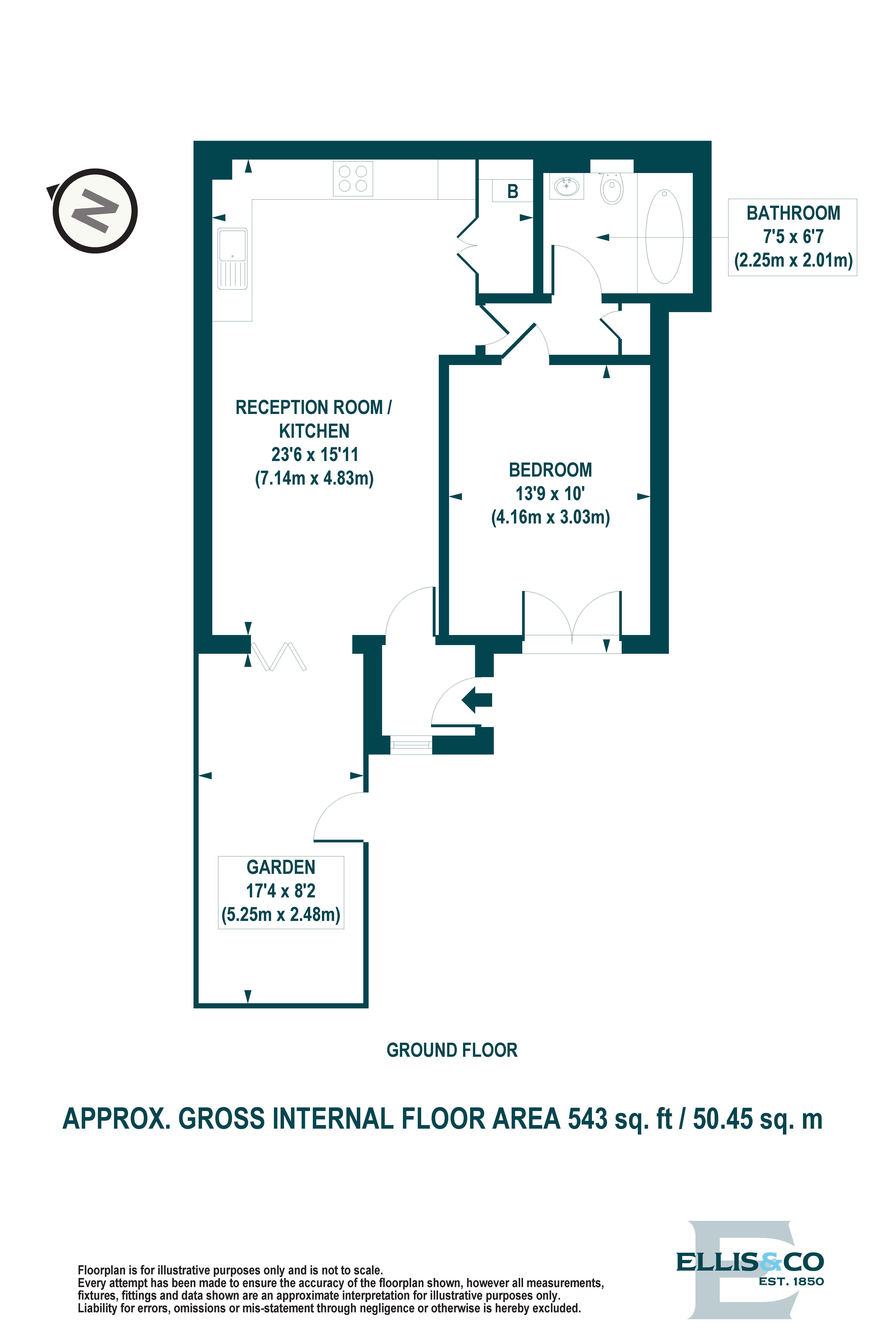 Flat 1, 30A,, Summerhill Road, London floorplan