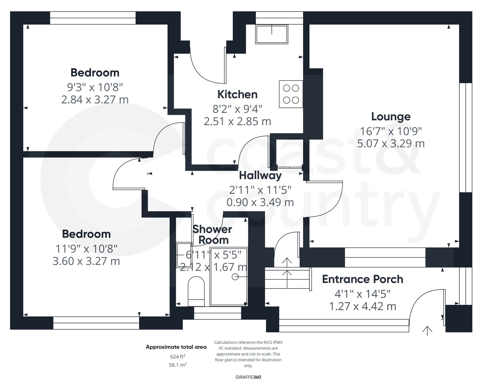 1, Sharps Close, Newton Abbot floorplan
