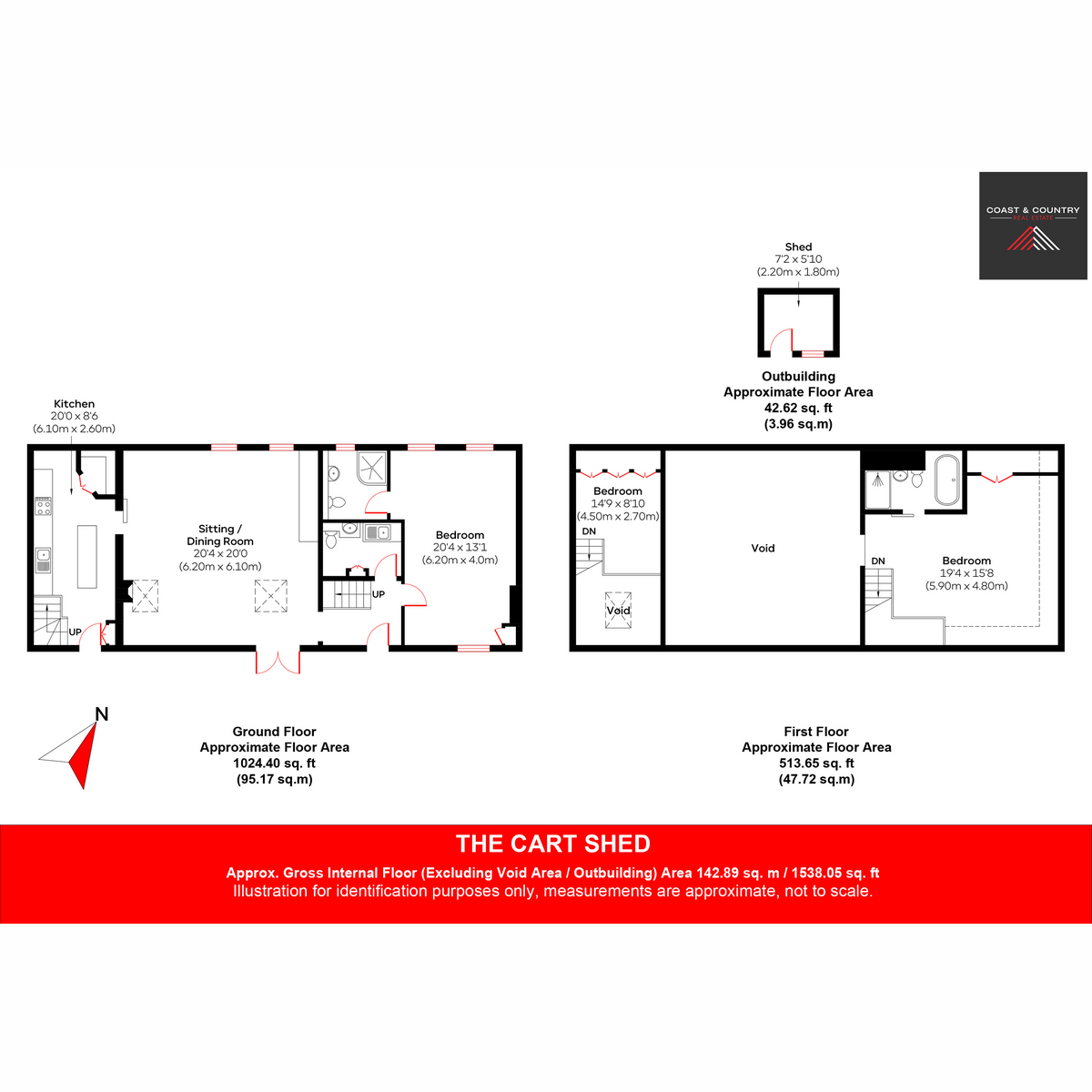 1 The Cart Shed, Houghton, Amberley floorplan