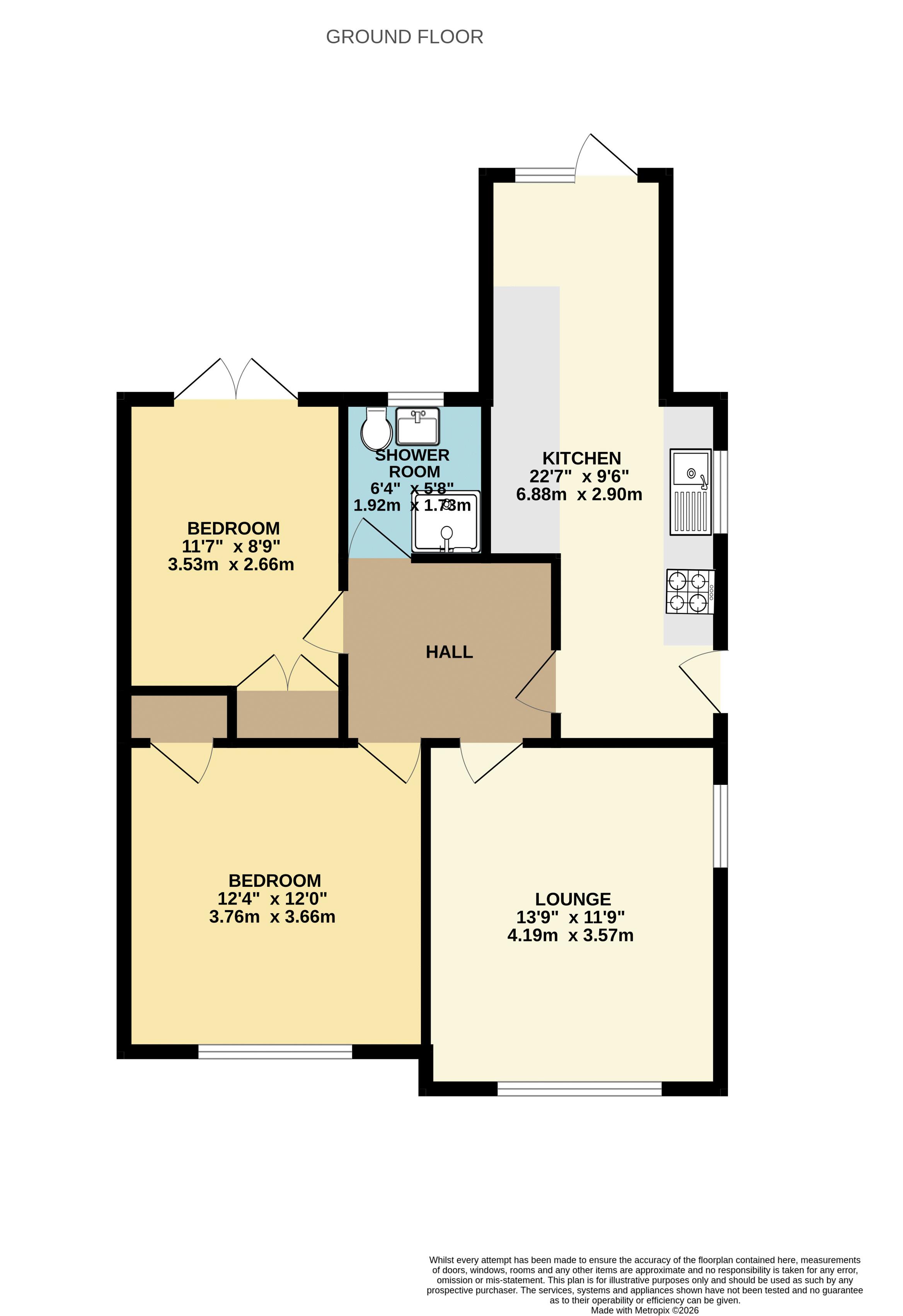 7, Lynton Close, Scunthorpe floorplan