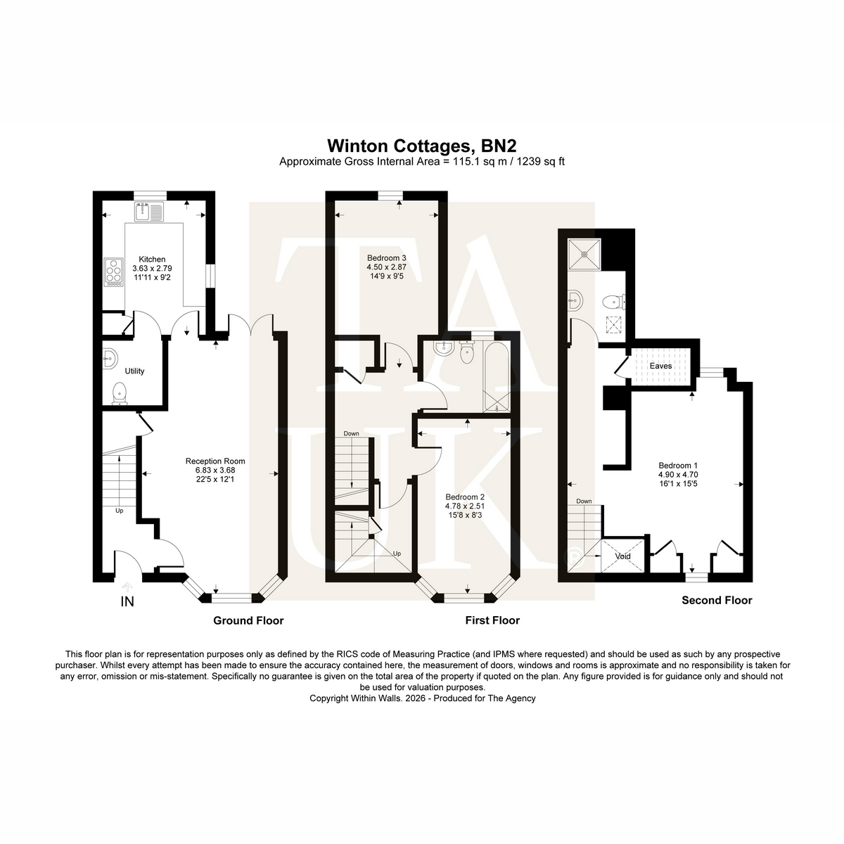 4 Winton Cottages, Falmer Road, Brighton floorplan