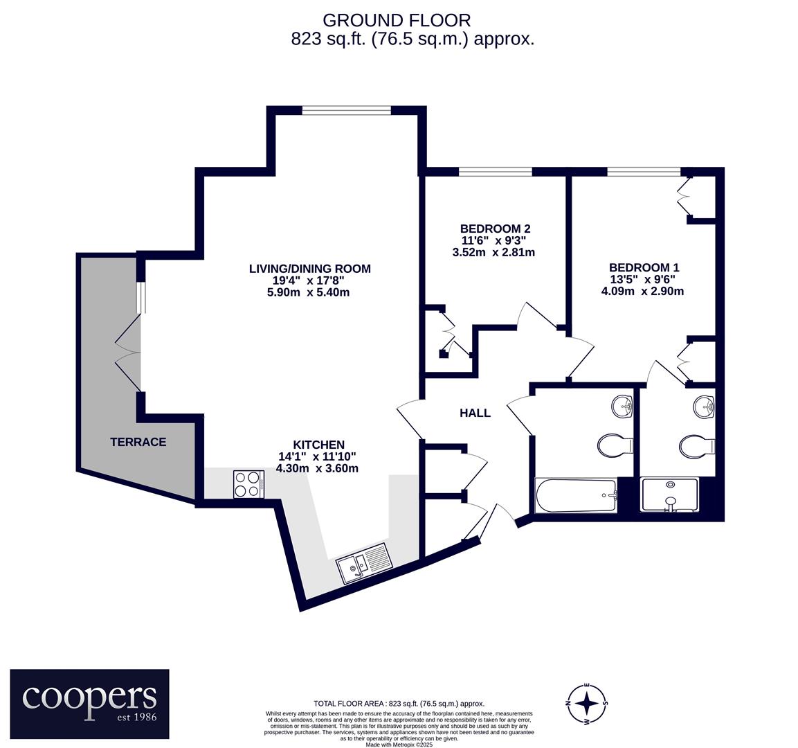 Flat 8 Fulmar House, Albacore Way, Hayes floorplan