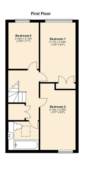 3 Bedrooms Terraced house to rent in Laburnum Court, Cheltenham GL51