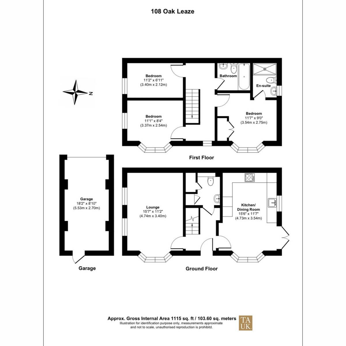 Oak Leaze, Bristol floorplan