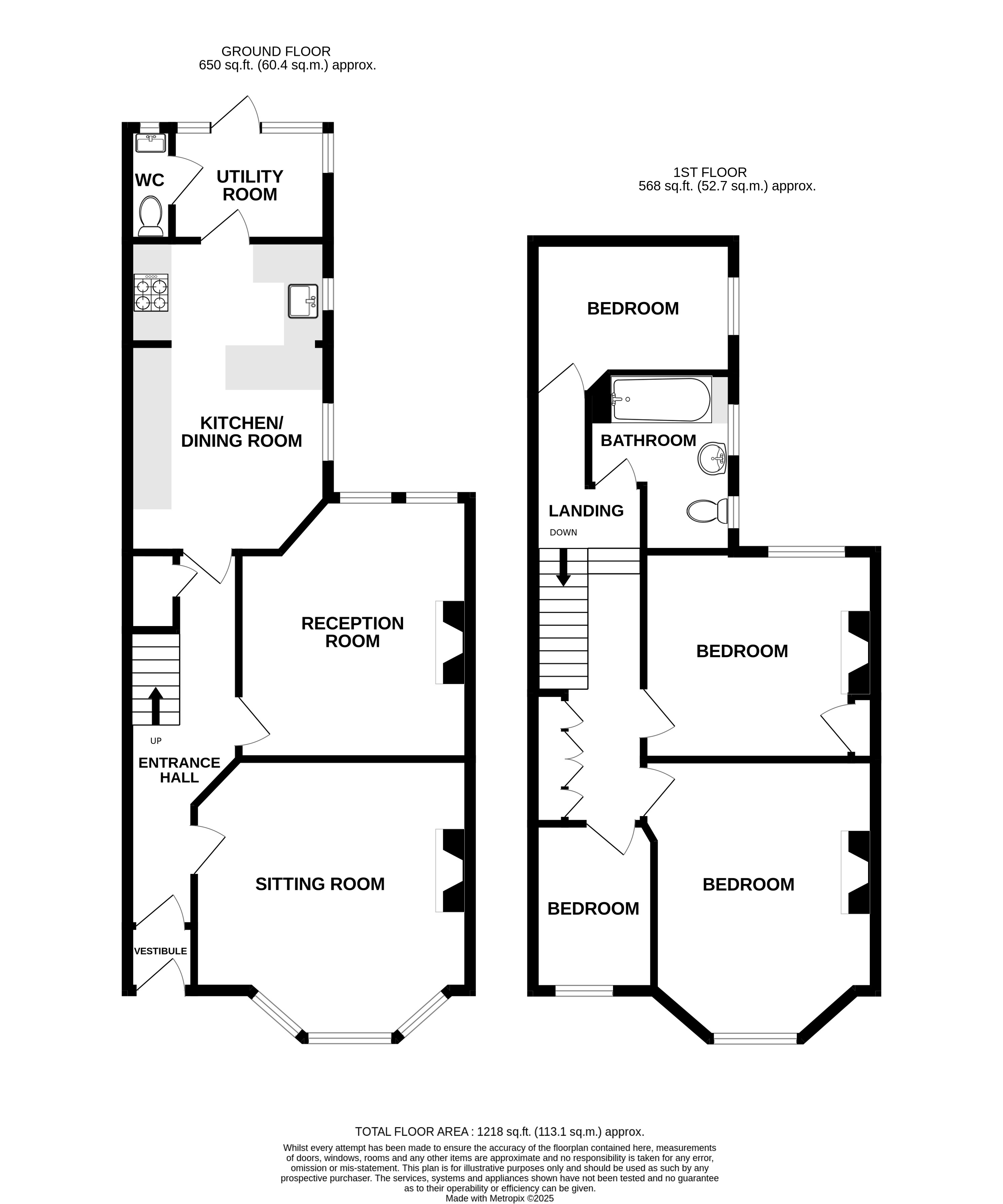 23, Gore Park Road, Eastbourne floorplan