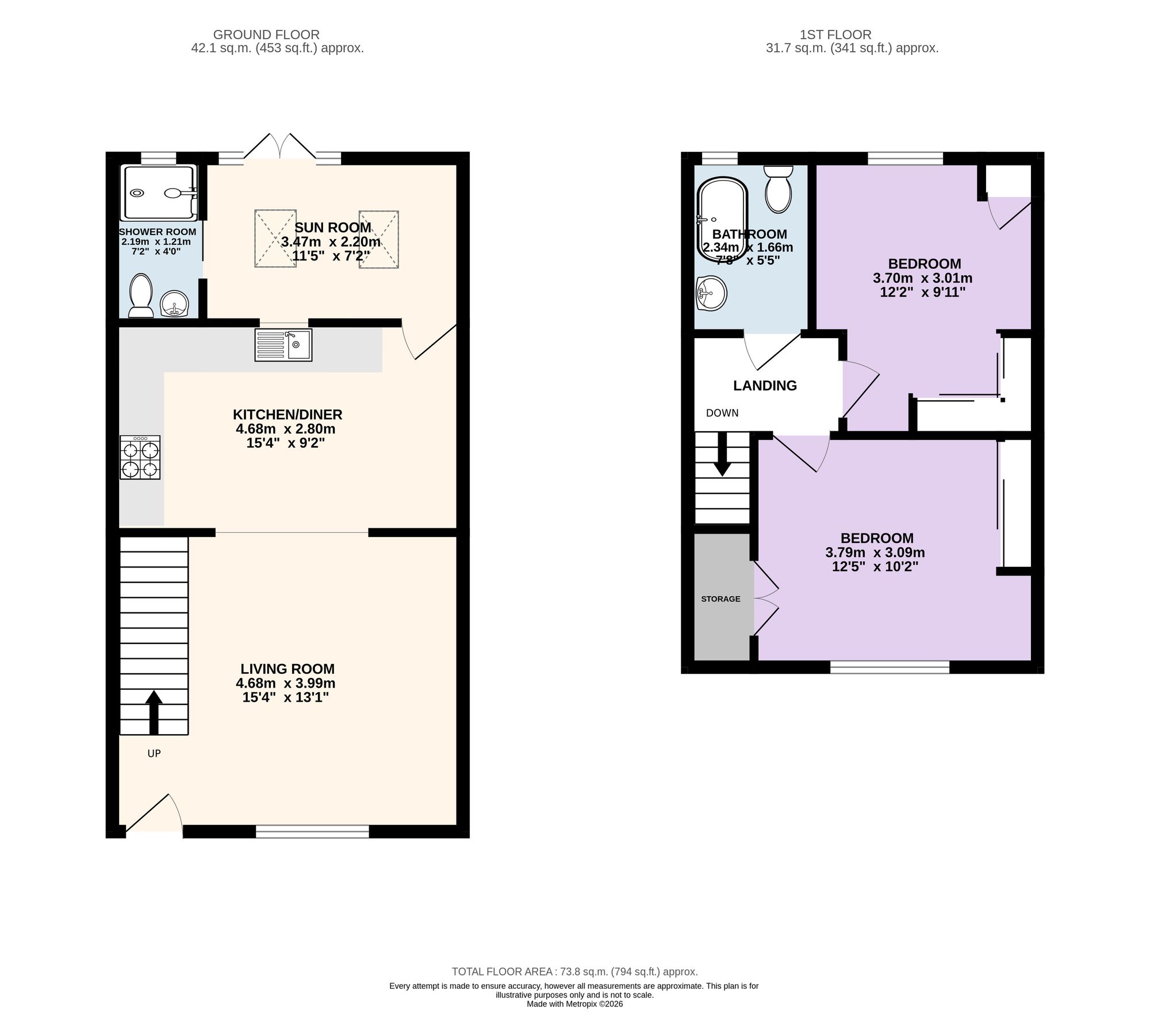 92 Preston Road, Preston floorplan