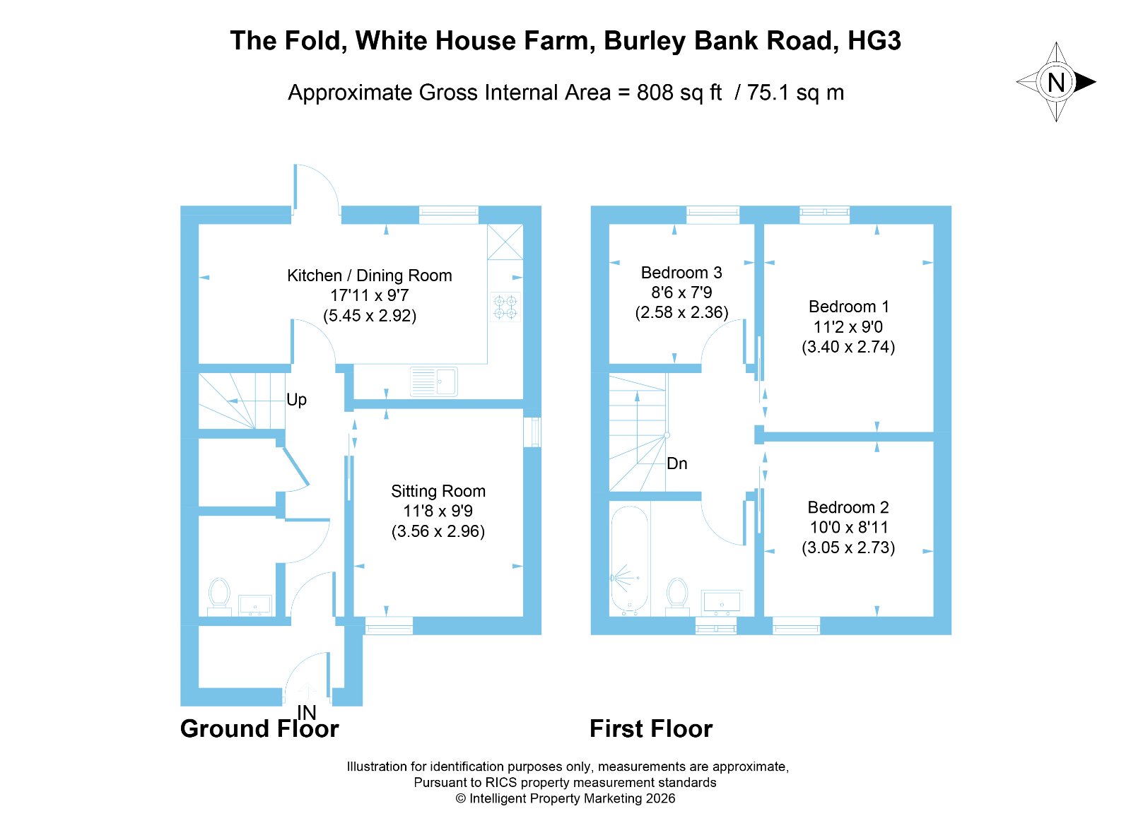 1 The Fold, White House Farm,, Burley Bank Road, Harrogate floorplan