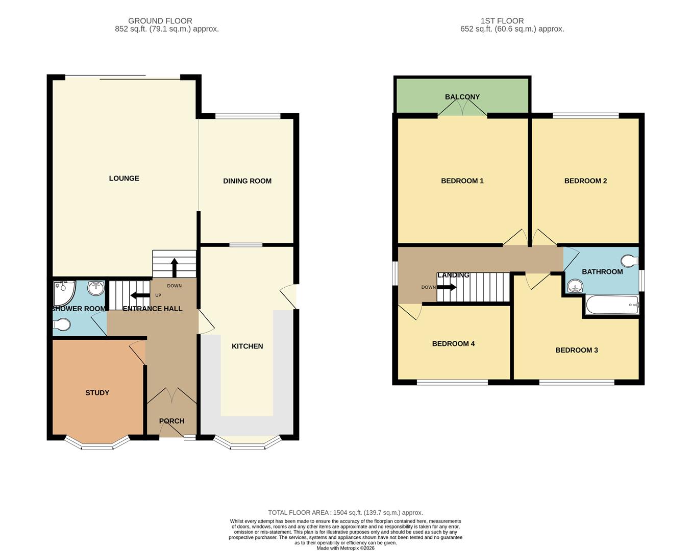 182, London Road, Wickford floorplan