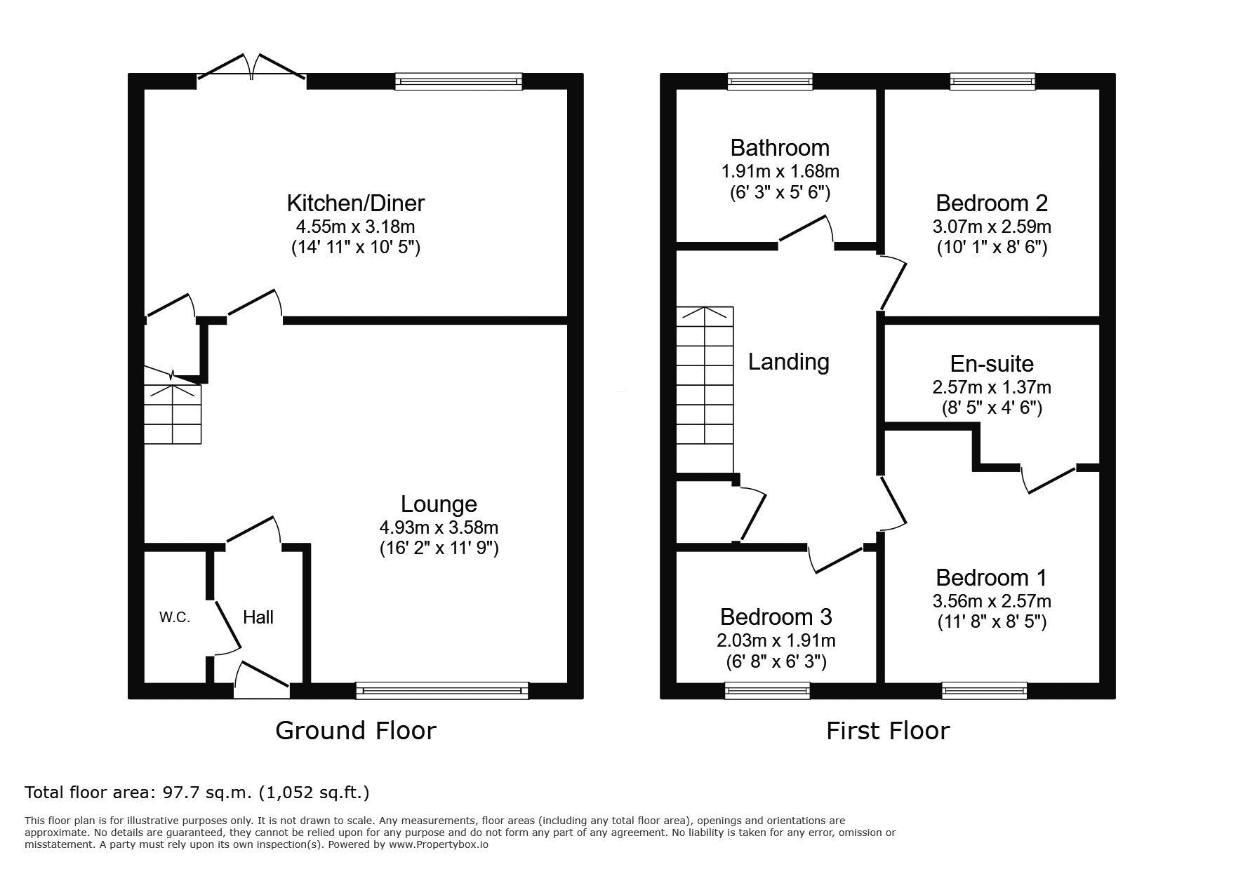 7, Appletree View, Pegswood floorplan