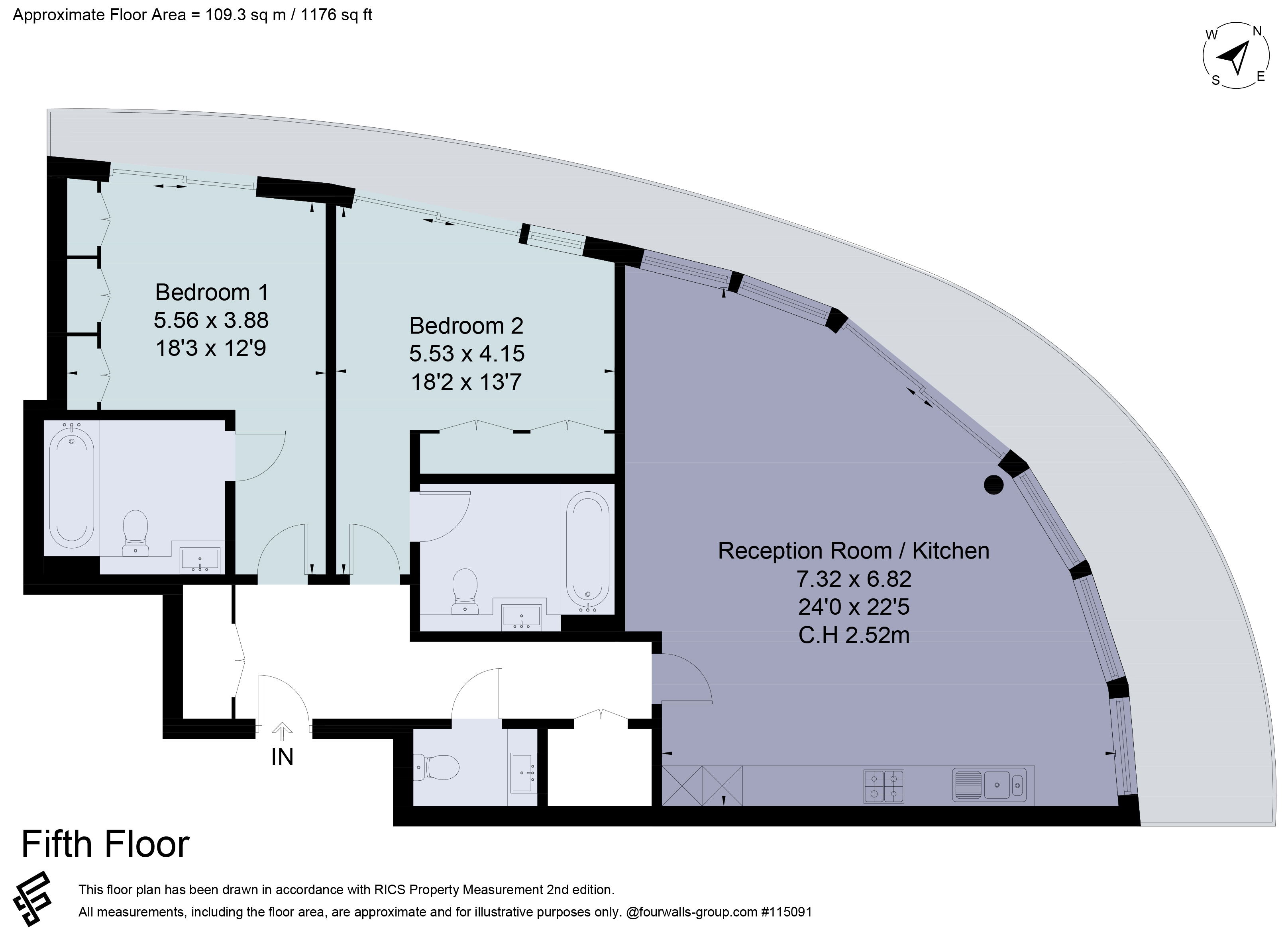 19 Hamilton House,, Parr's Way, London floorplan