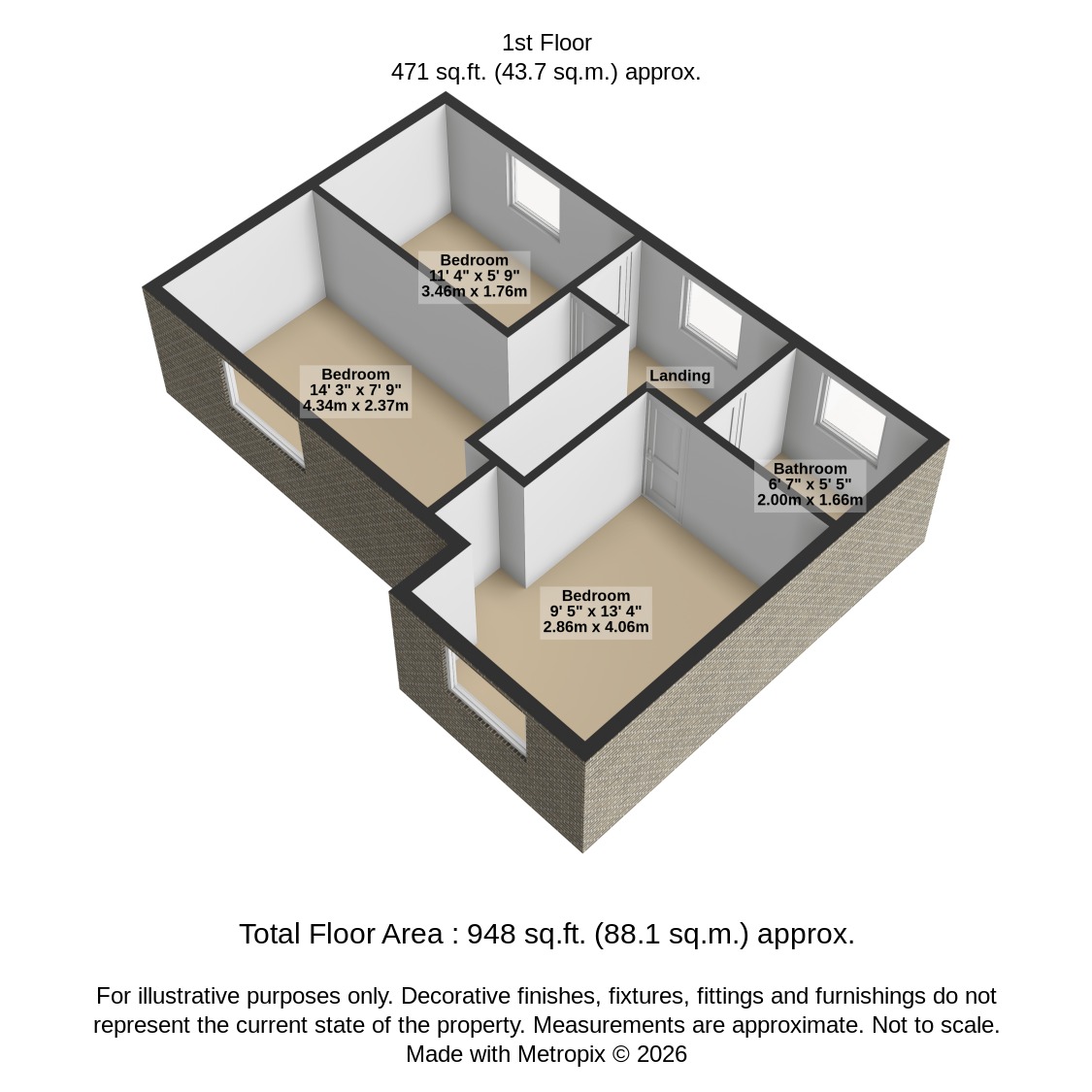 3, Prestwich Street, Manchester floorplan