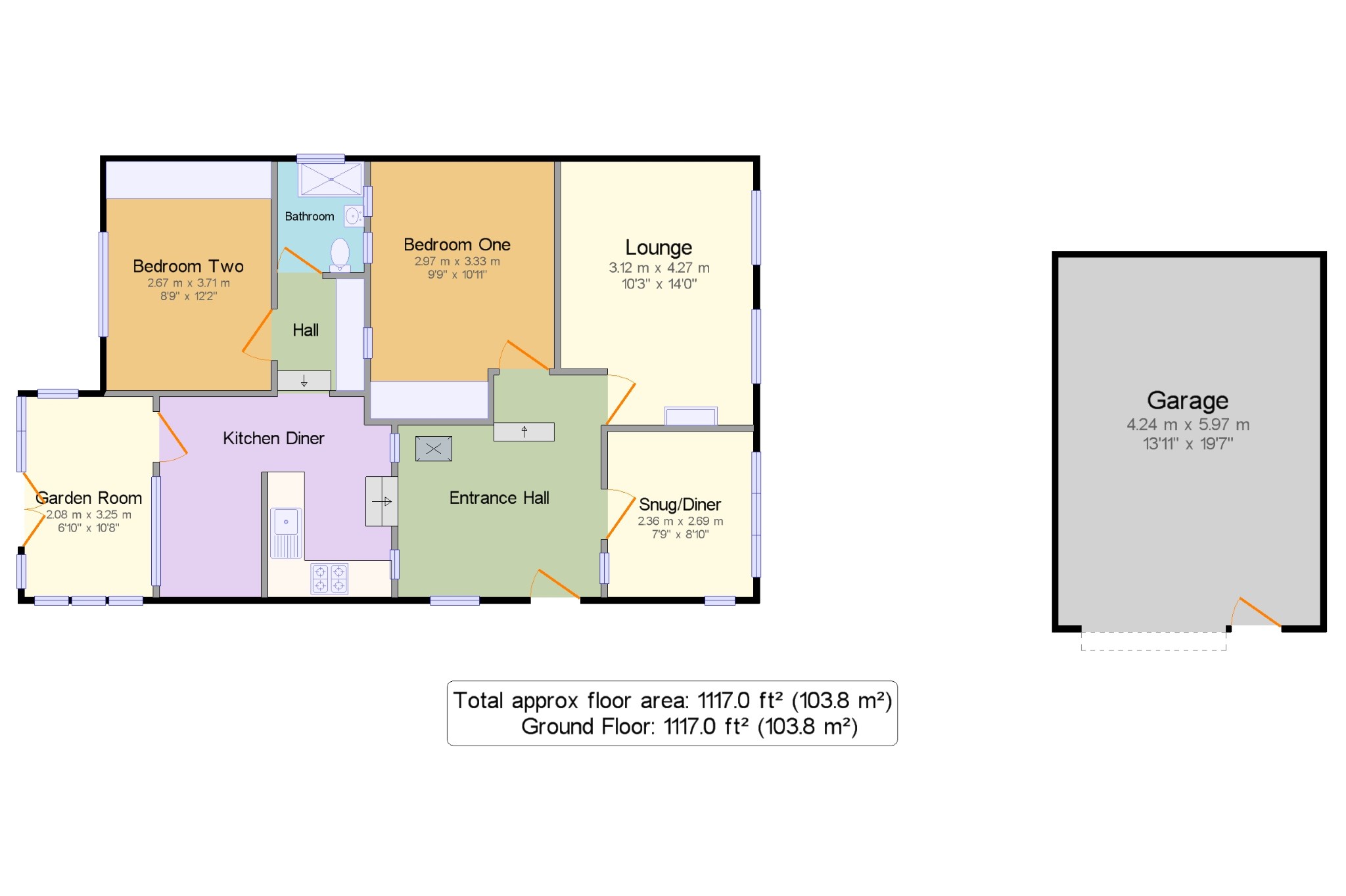 2 bed semidetached house for sale in Hatlex Lane, Hest Bank, Lancaster