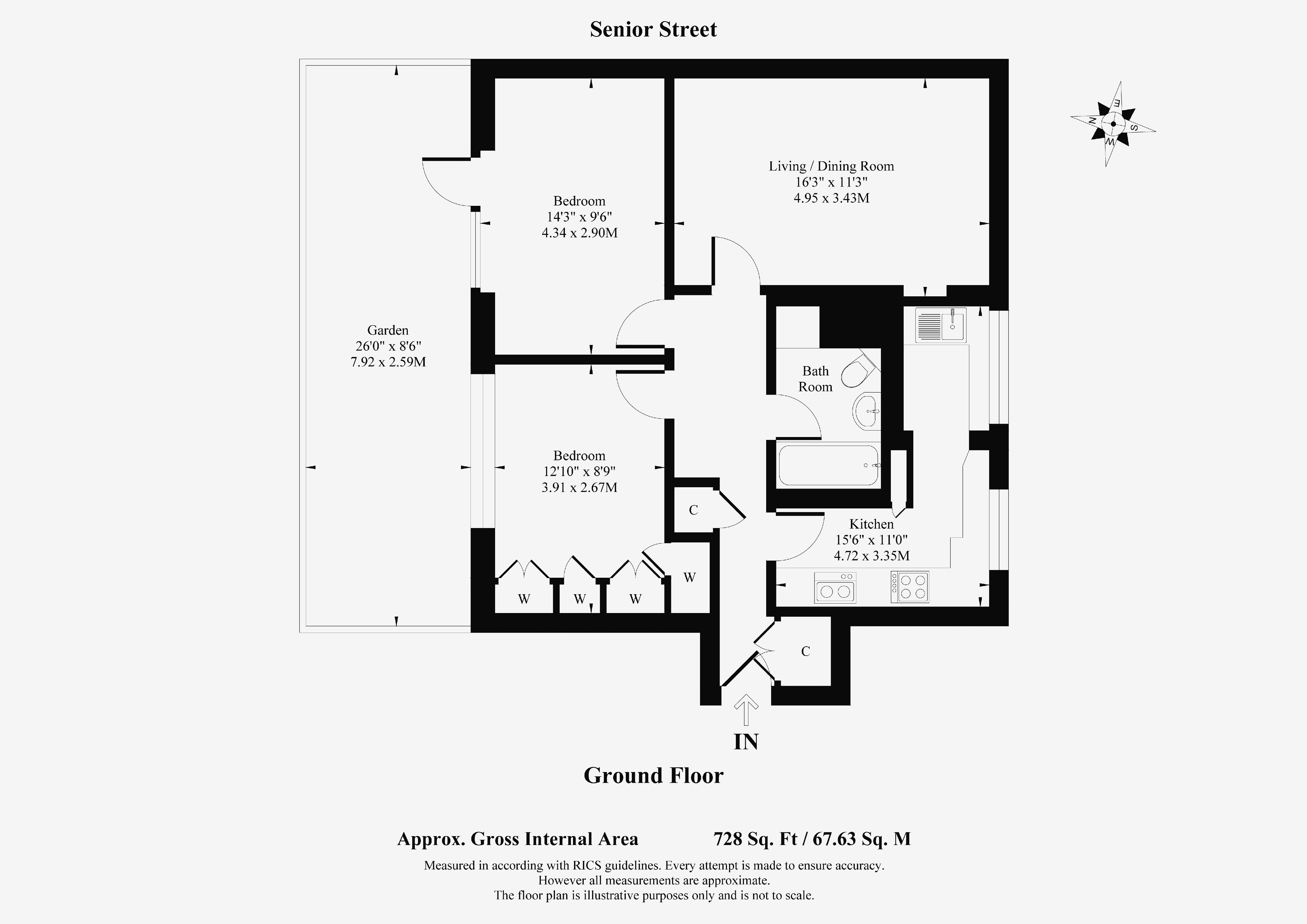 18 Dartington House, Senior Street, London floorplan