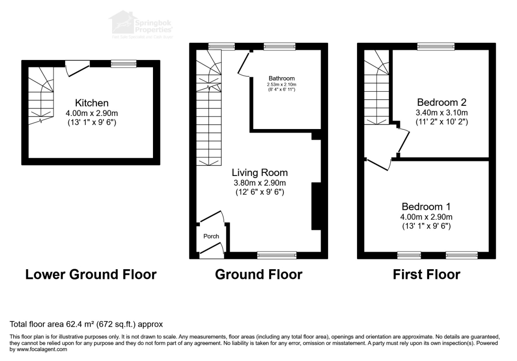 196, East Road, Ferndale floorplan