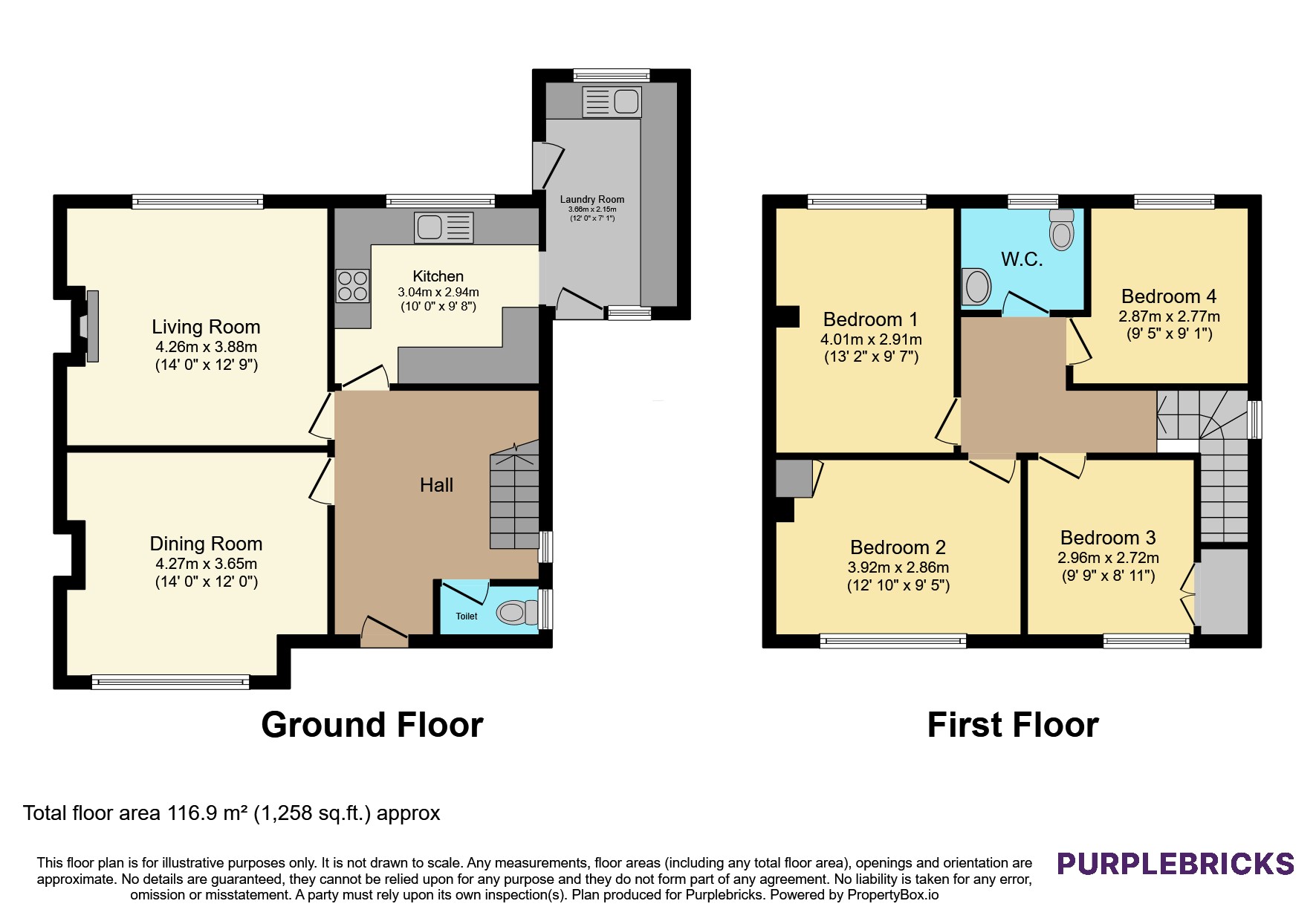 10, Byron Close, Prenton floorplan