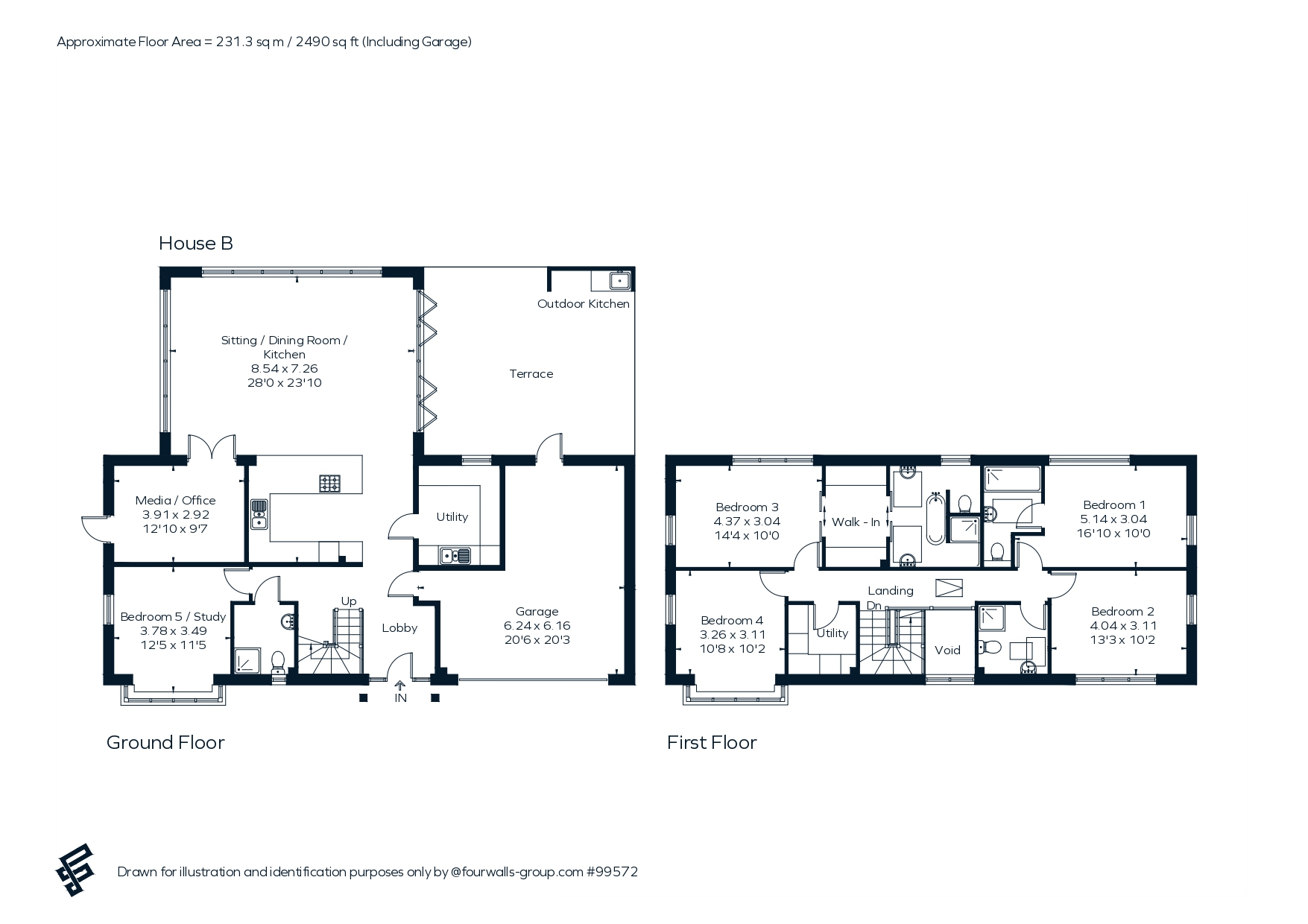 Home B, Coppice Hill, Pulborough floorplan
