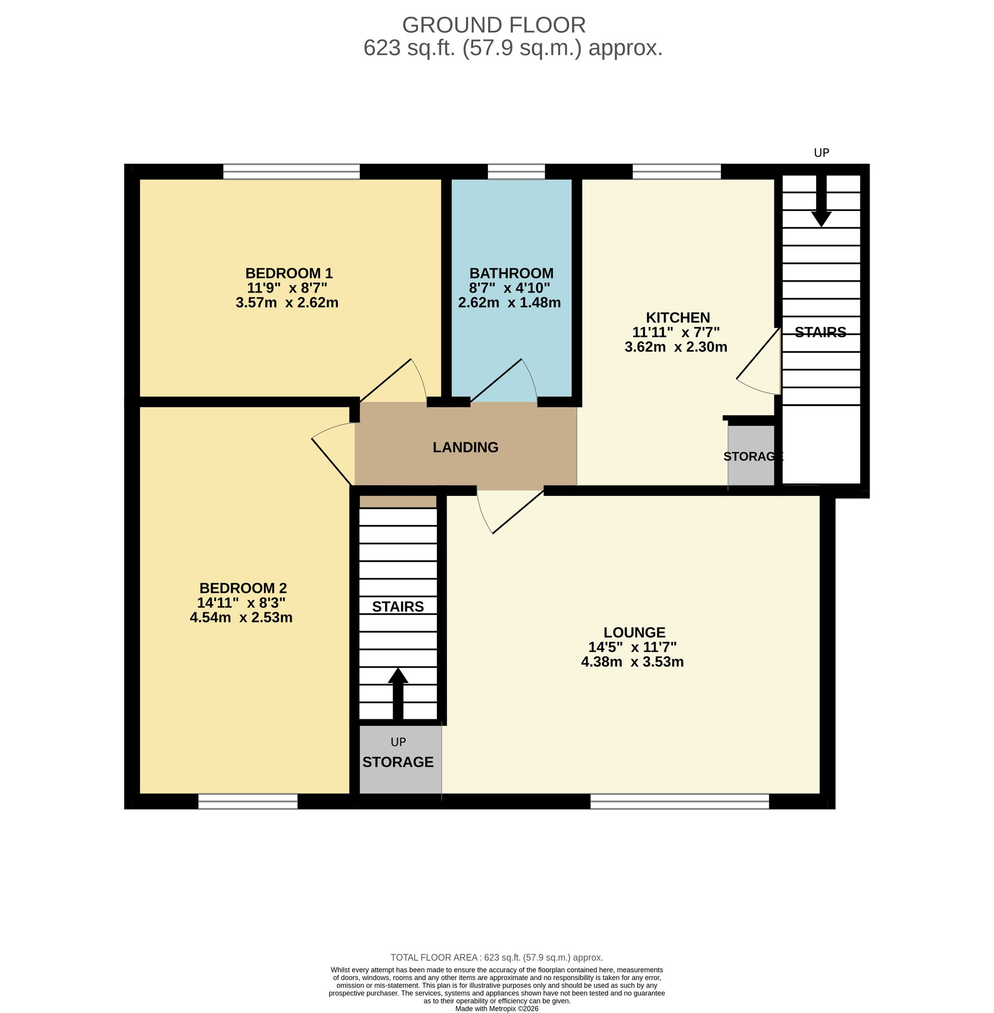 17 Cornwall Drive, Bury floorplan
