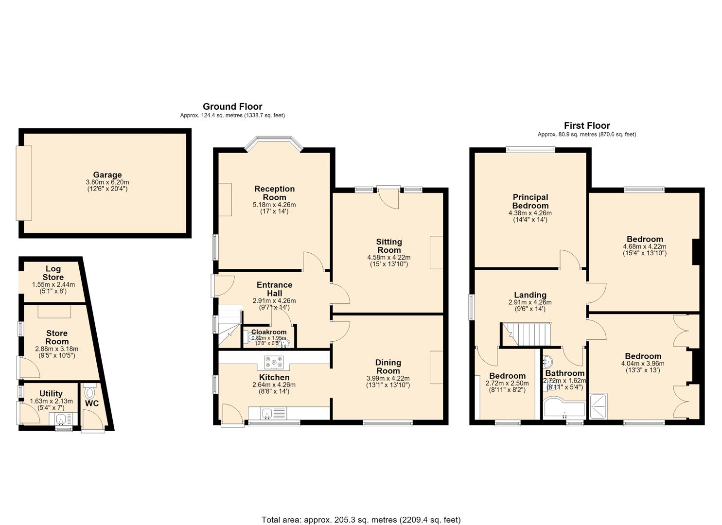 High Mead, Sir William Hill Road, Hope Valley floorplan