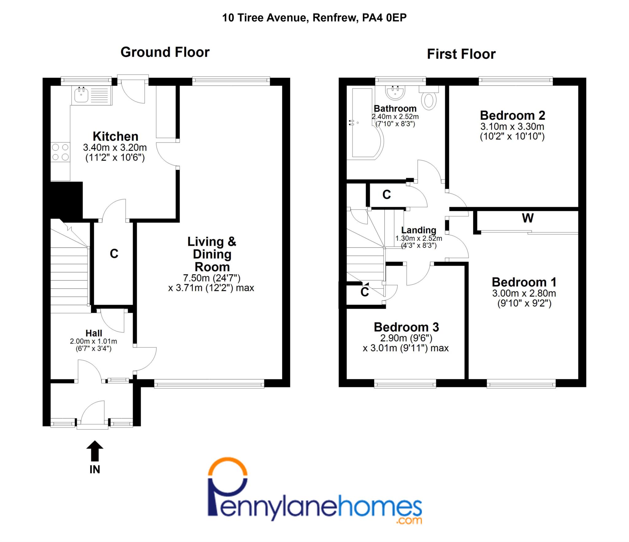 3 Bedrooms Terraced house for sale in Tiree Avenue, Renfrew PA4