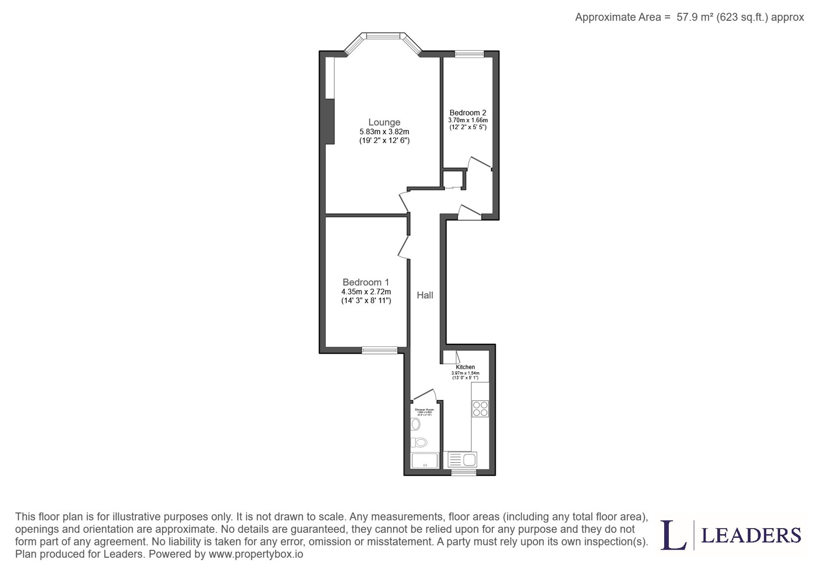 14C,, Elphinstone Road, Hampshire floorplan