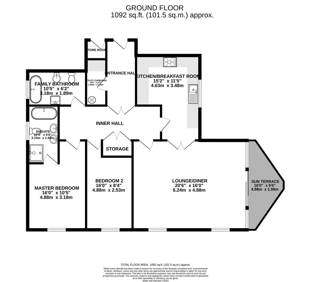 Apartment 3, Majestic Apartments, Onchan floorplan