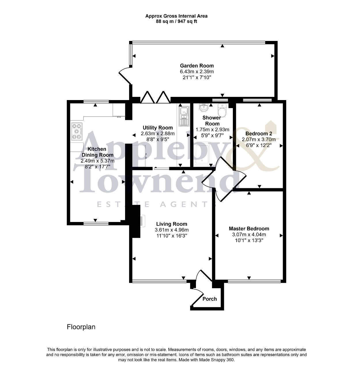23, Sherwood Avenue, Melksham floorplan