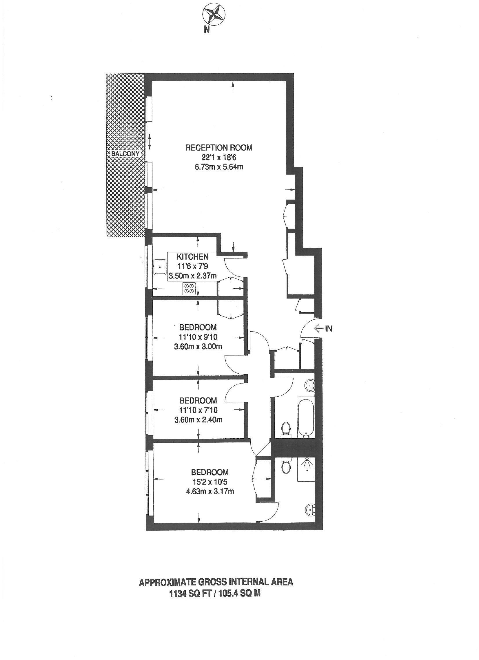 3 Bedrooms Flat to rent in Durrels House, Kensington W14