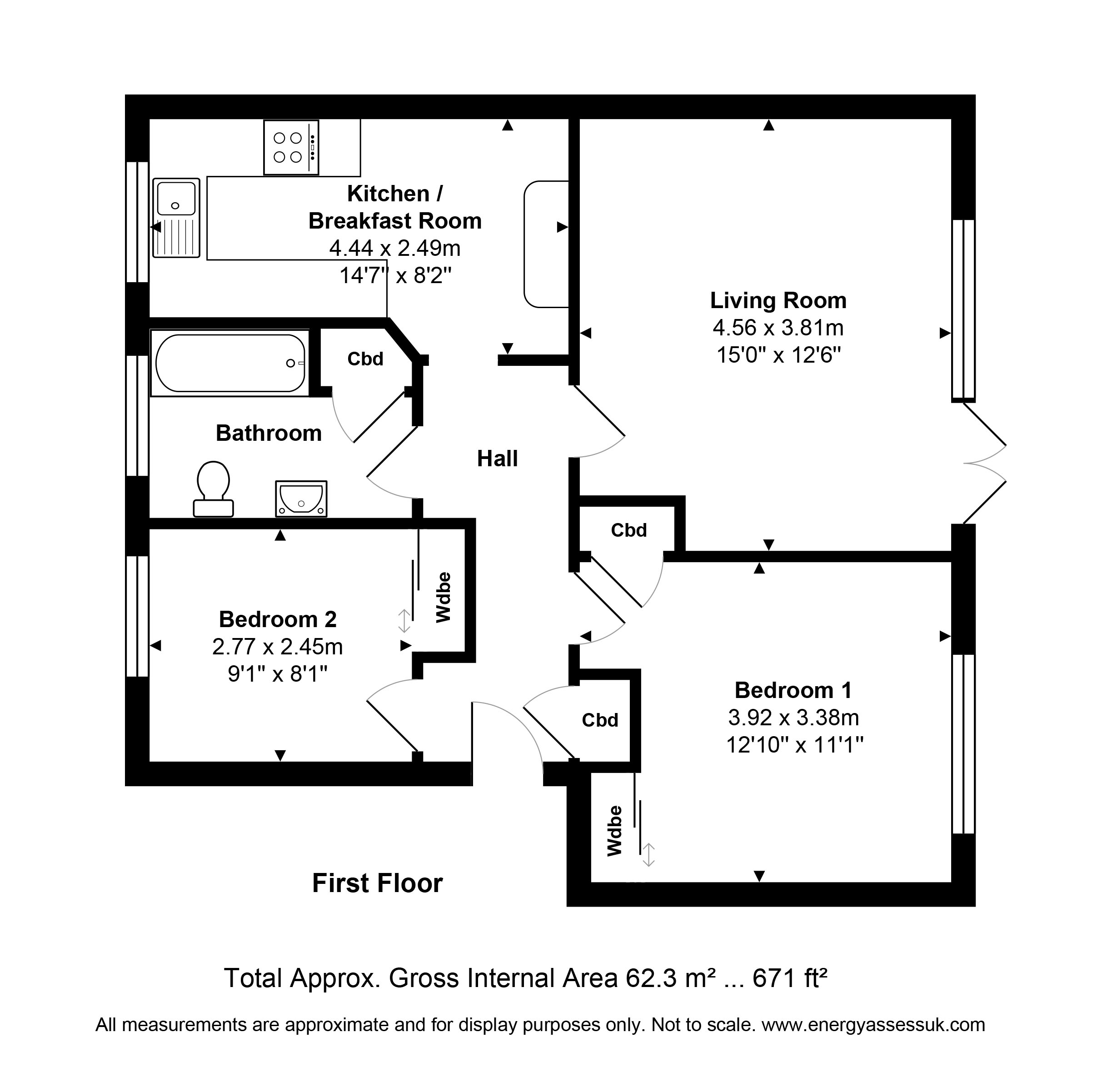 3, Culworth House, Guildford floorplan