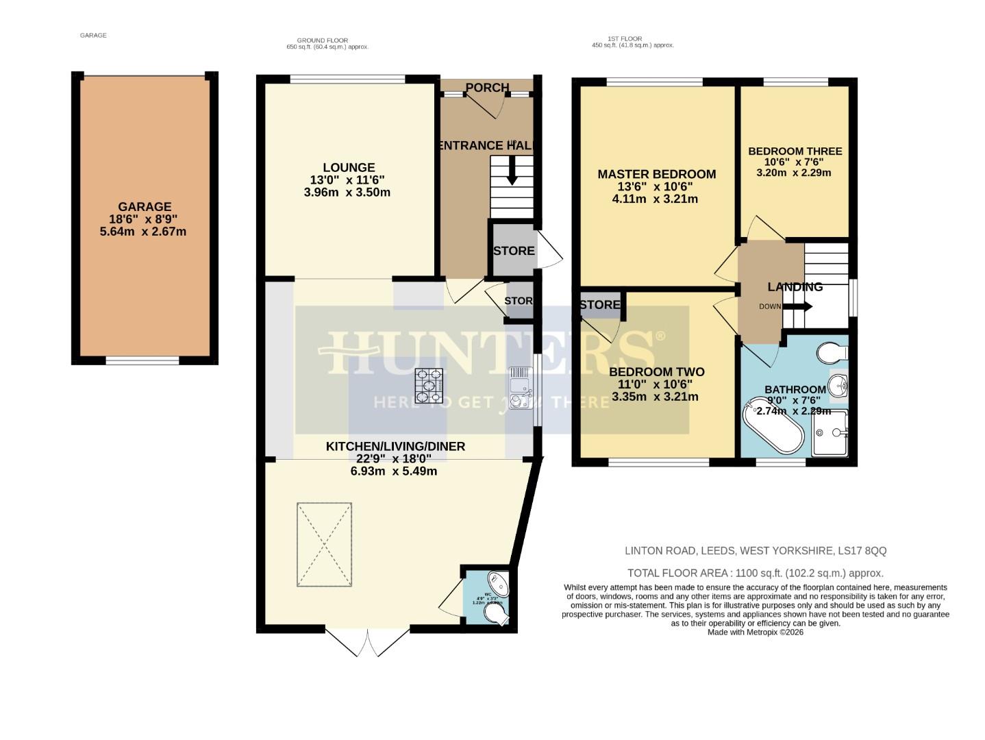 31, Linton Road, West Yorkshire floorplan