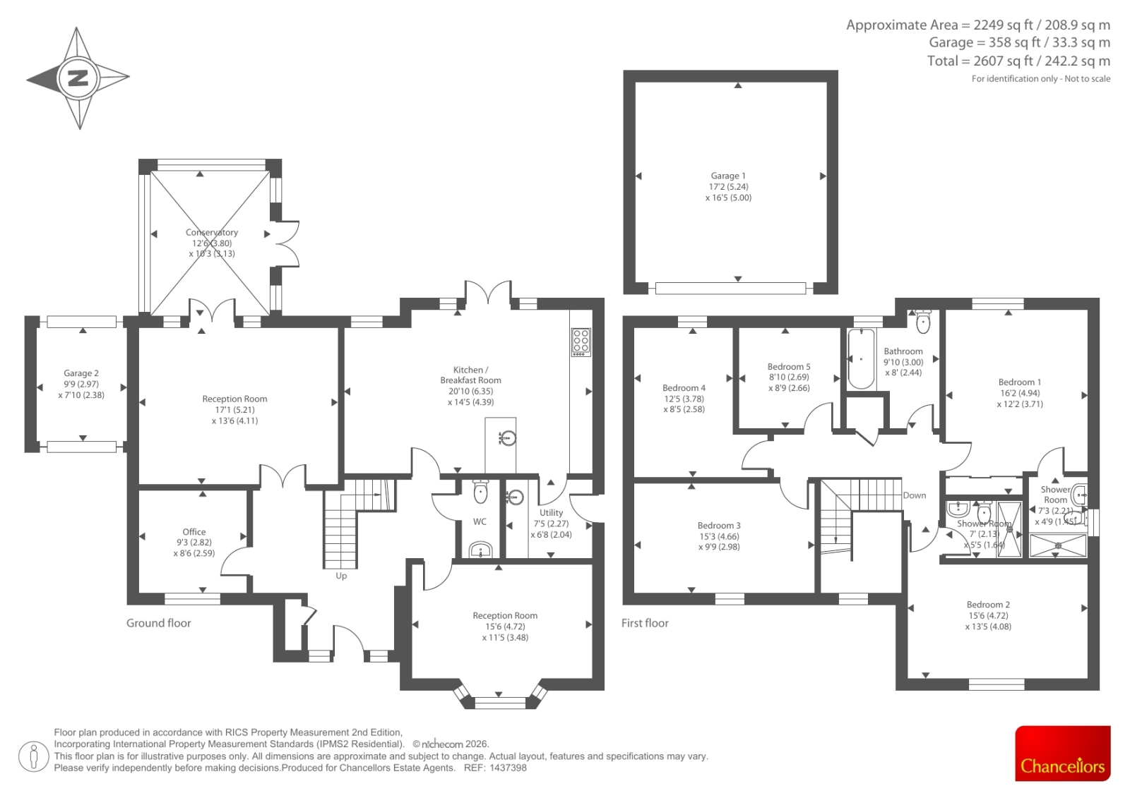 1, Bateman Close, Leominster floorplan