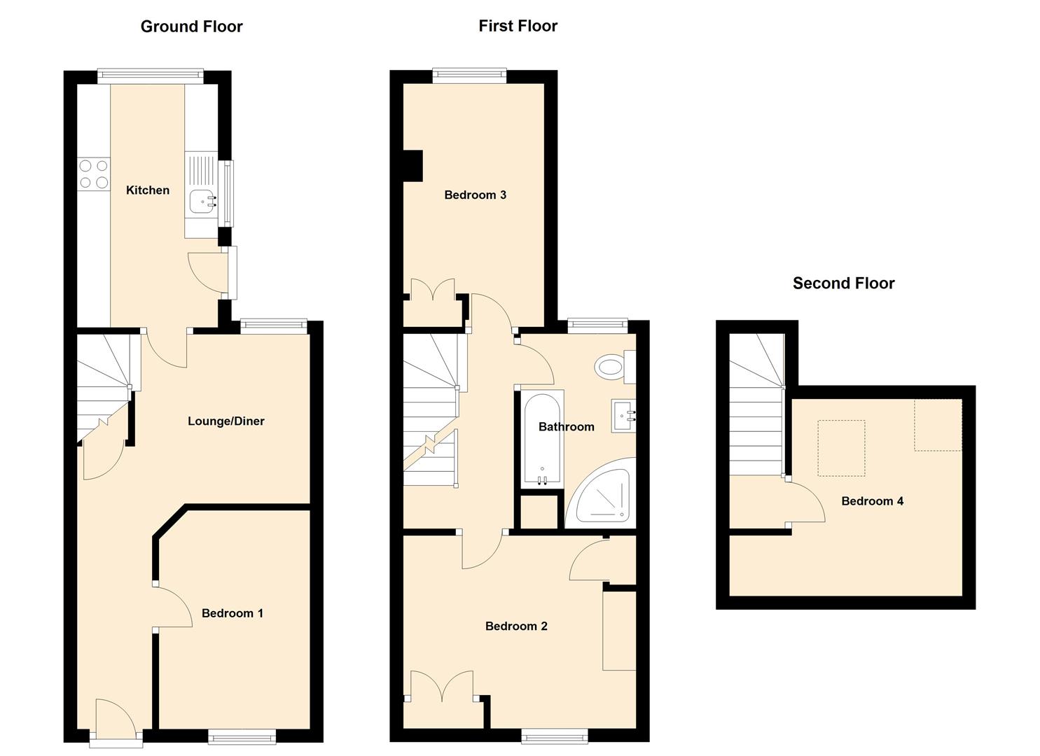 3 Bedrooms Terraced house to rent in St. Peters Lane, Canterbury CT1