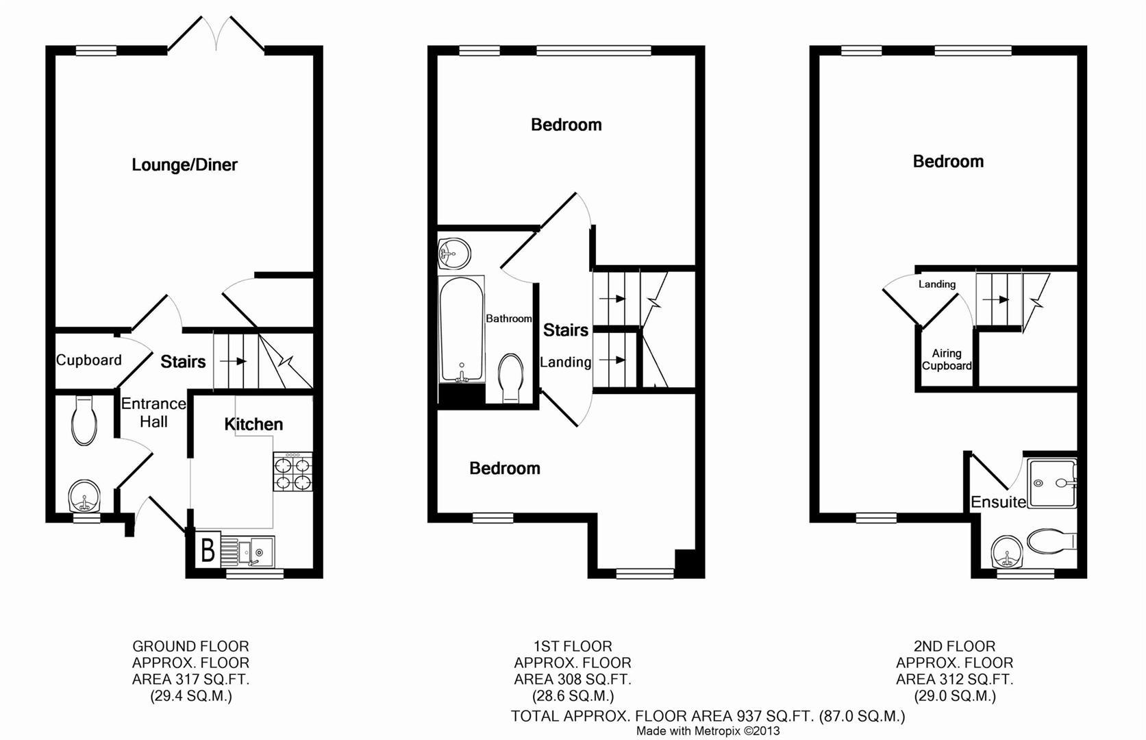 3 Bedrooms End terrace house to rent in Thistle Drive, Seasalter, Whitstable CT5