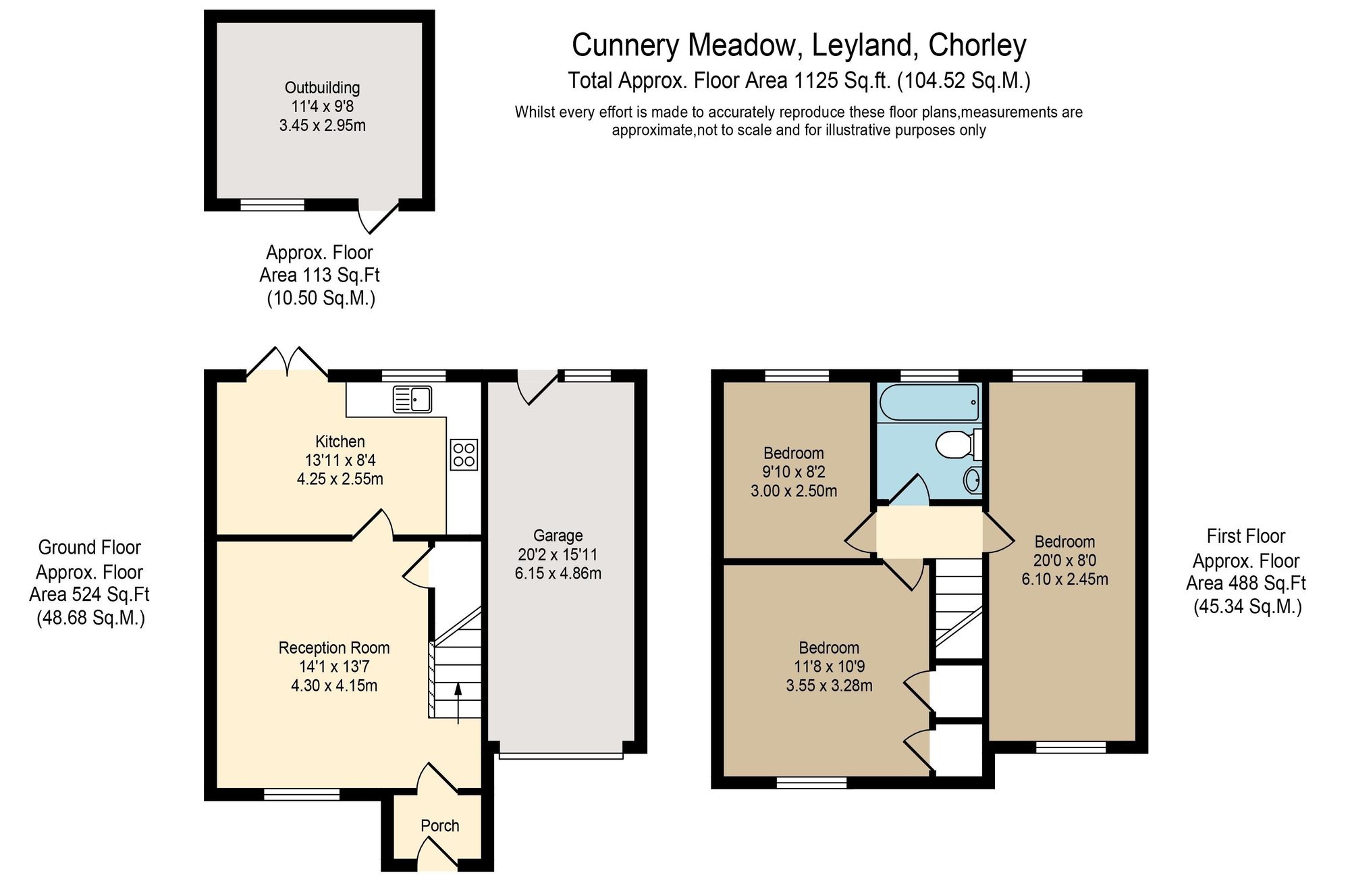 77 Cunnery Meadow, Leyland floorplan