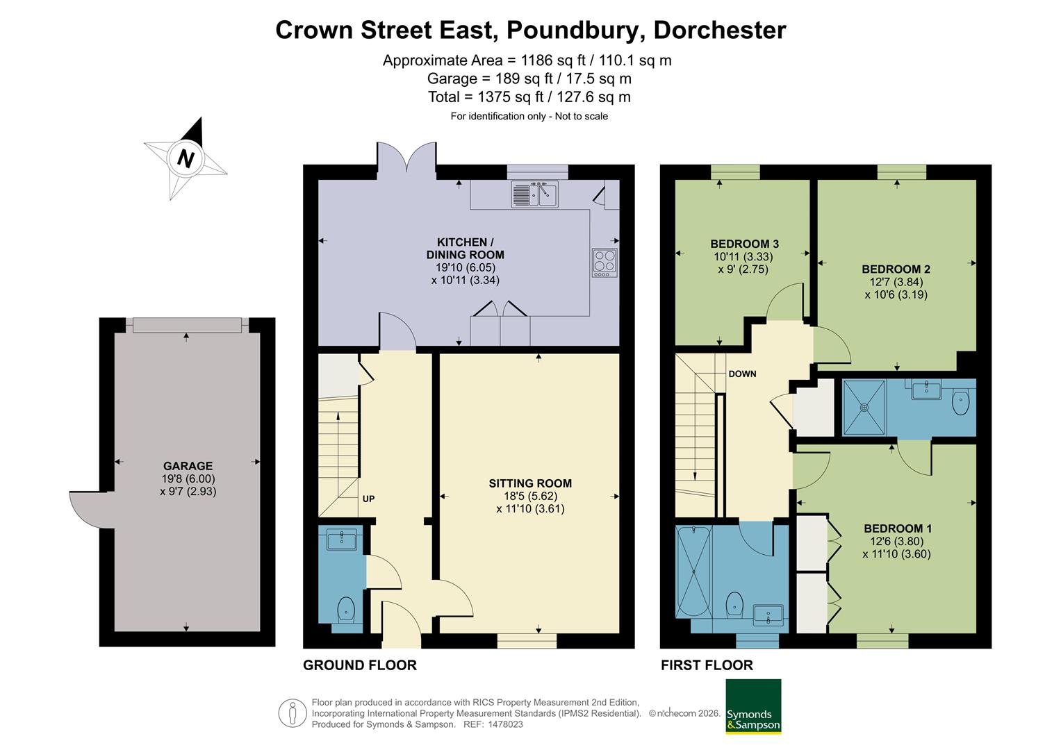 5 Crown Terrace, Crown Street East, Dorchester floorplan