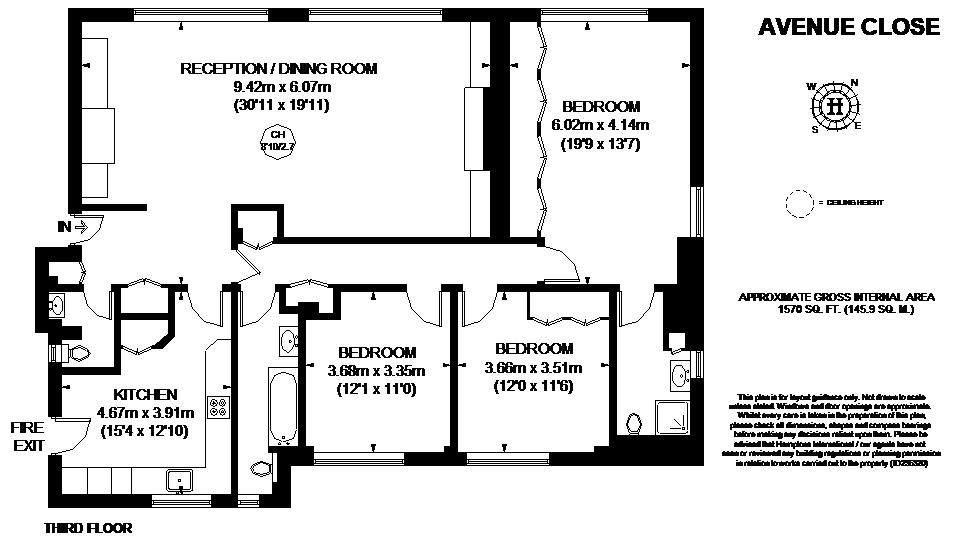 Flat 32, Avenue Close, Avenue Road, London floorplan