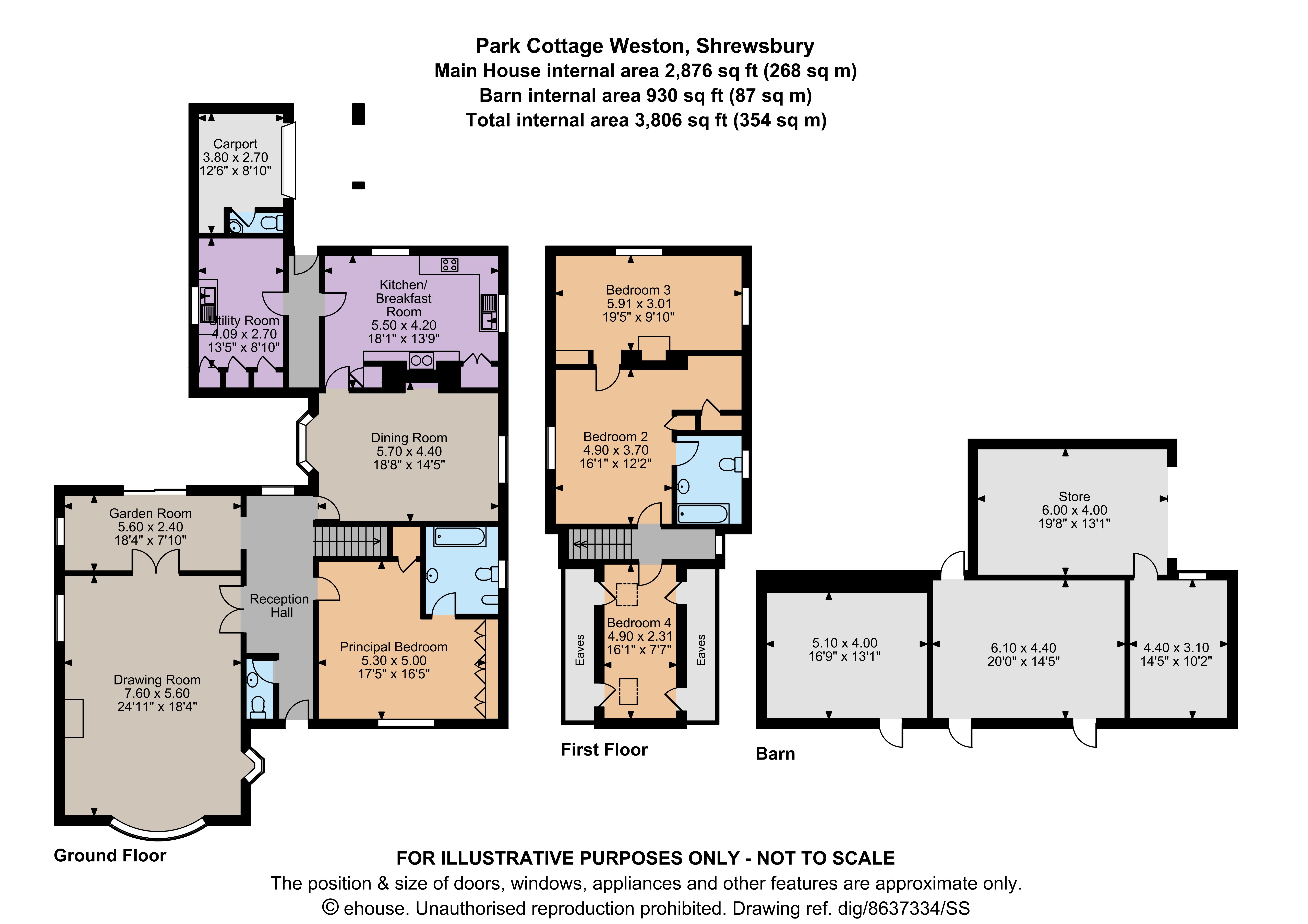 Park Cottage,, Weston Under Redcastle, Shropshire floorplan