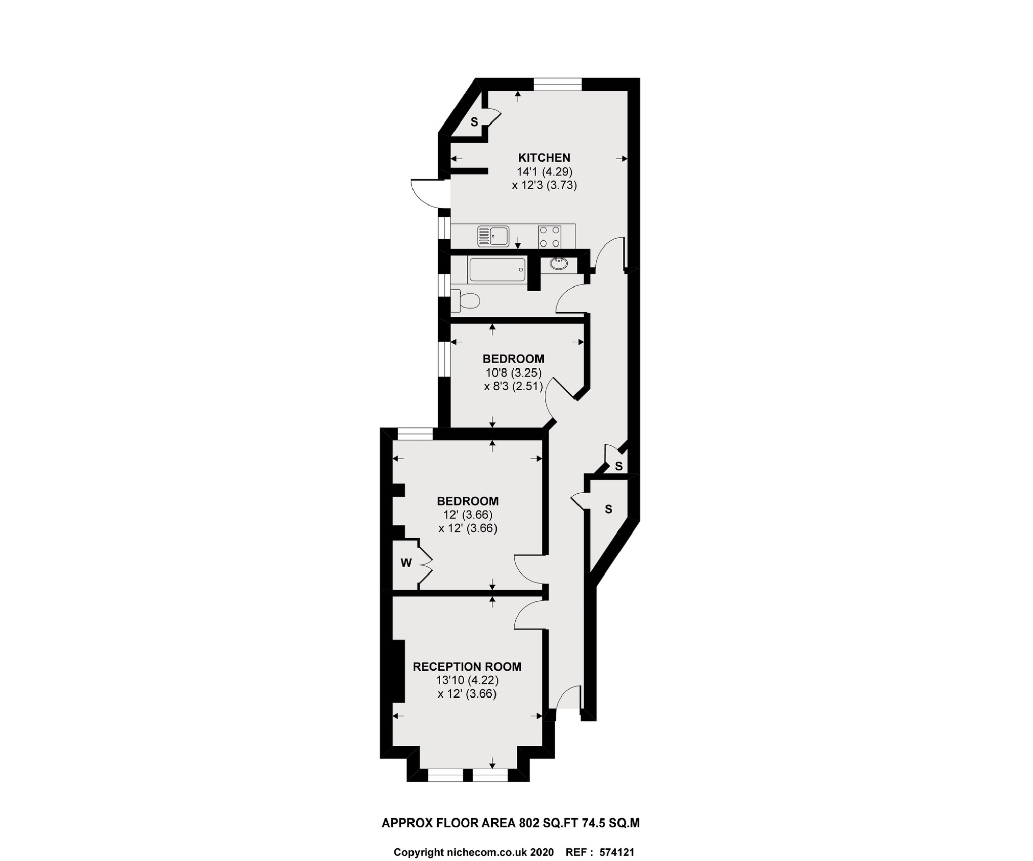 Quinton Street, London floorplan