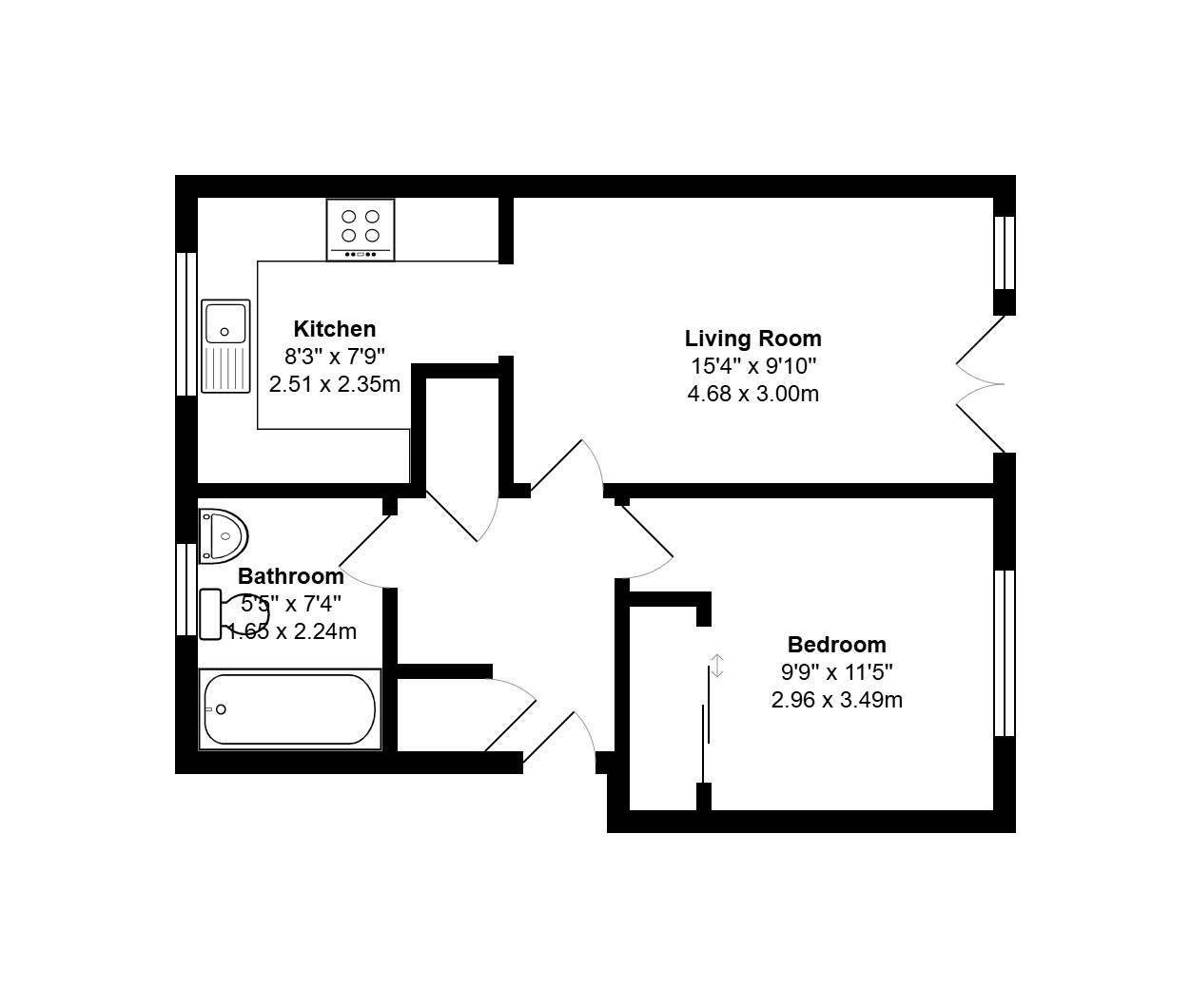 3, Campbell Close, Yateley floorplan