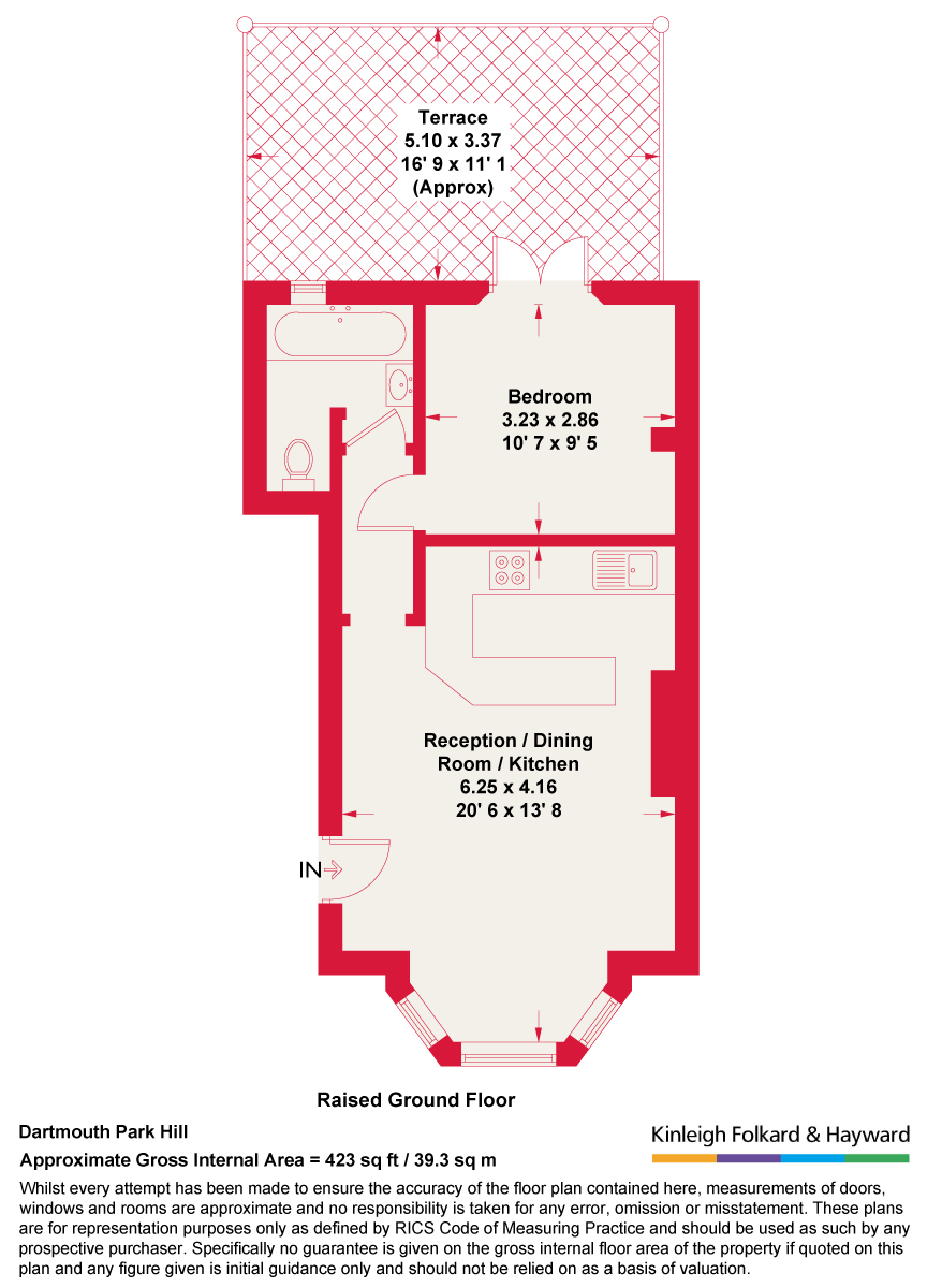 3, 75, Dartmouth Park Hill, London floorplan