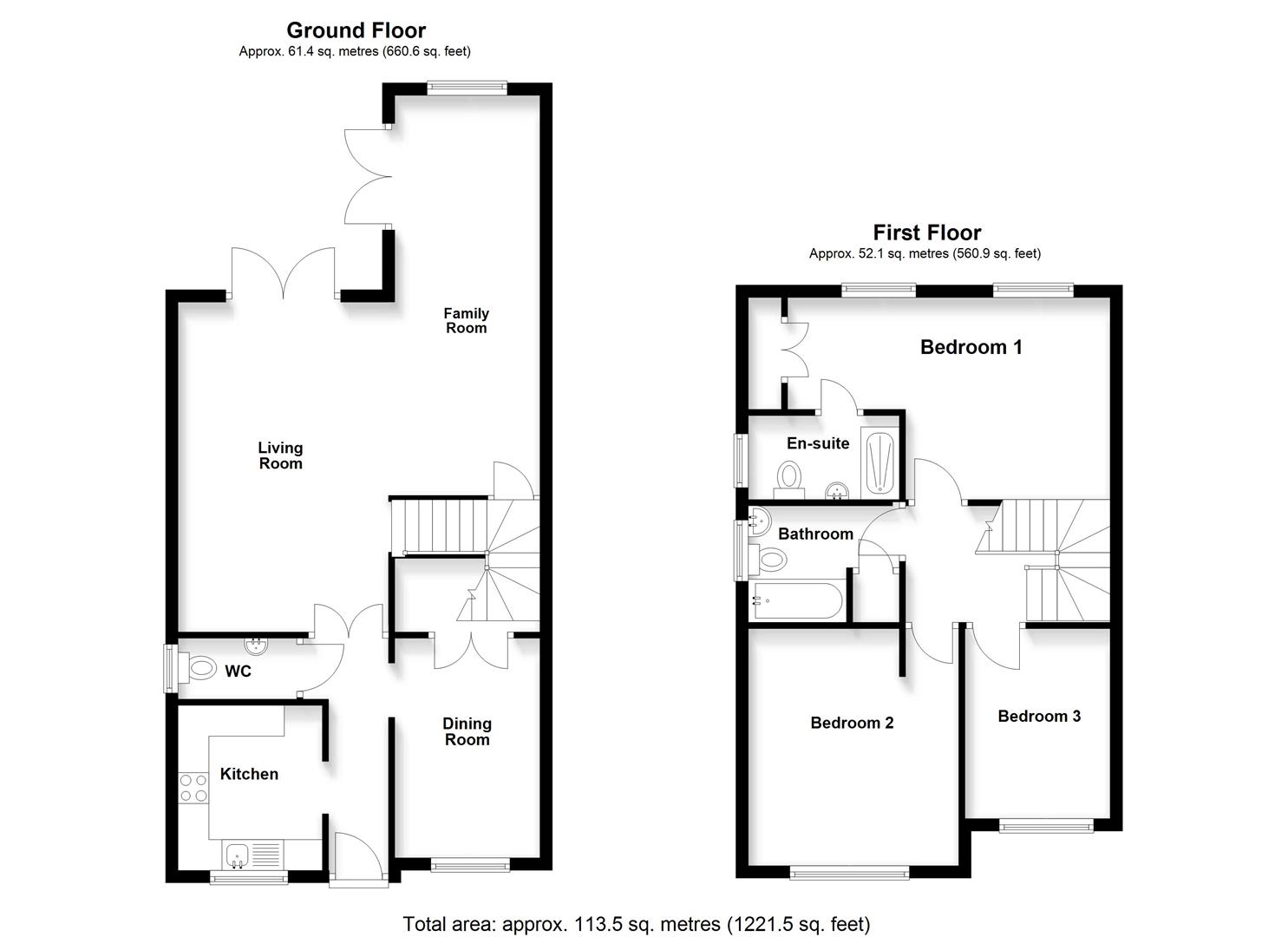 46, Tates Way, Stevenage floorplan