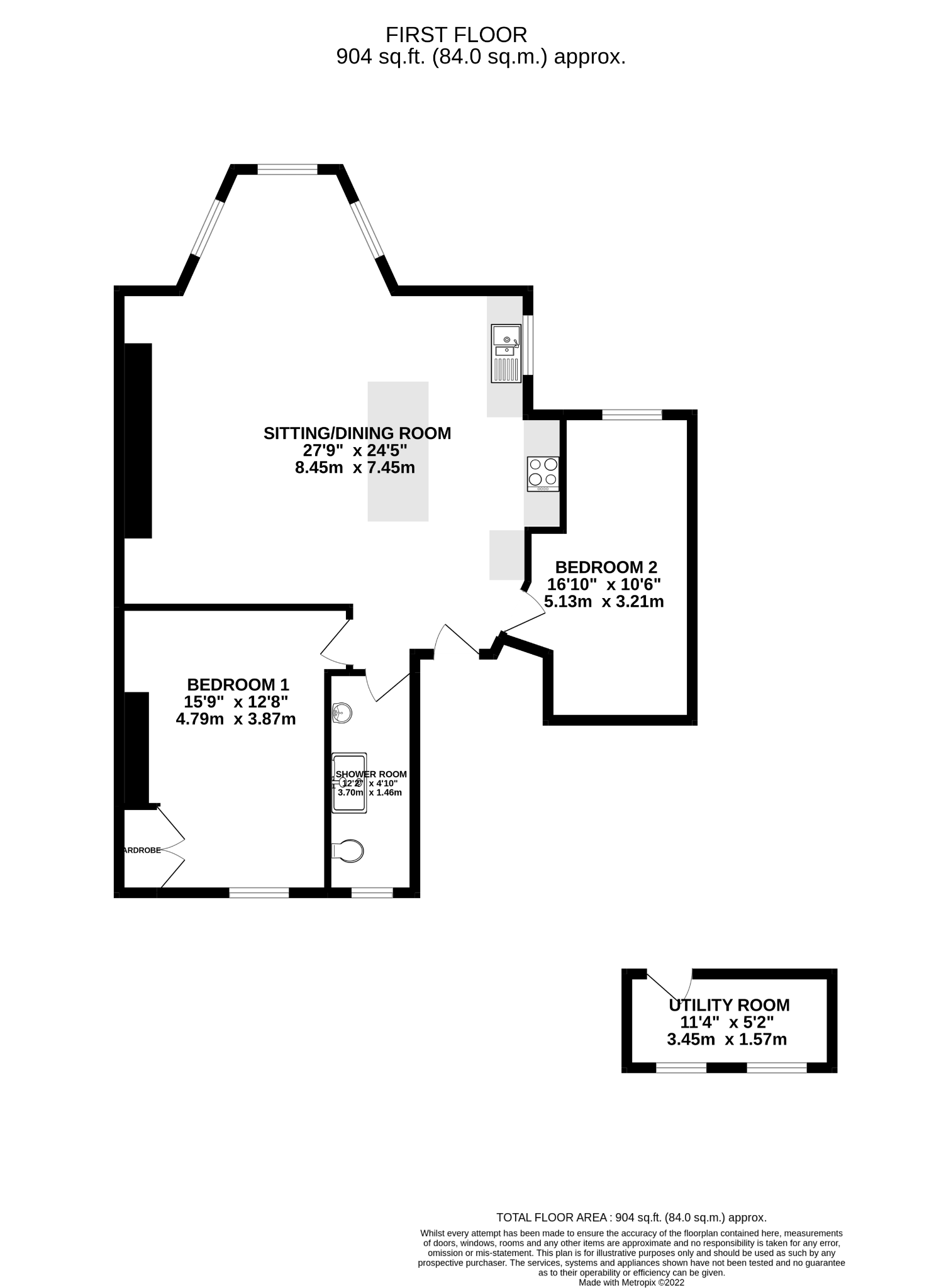 Court, Louisa Terrace, Exmouth EX8, 2 bedroom flat for sale