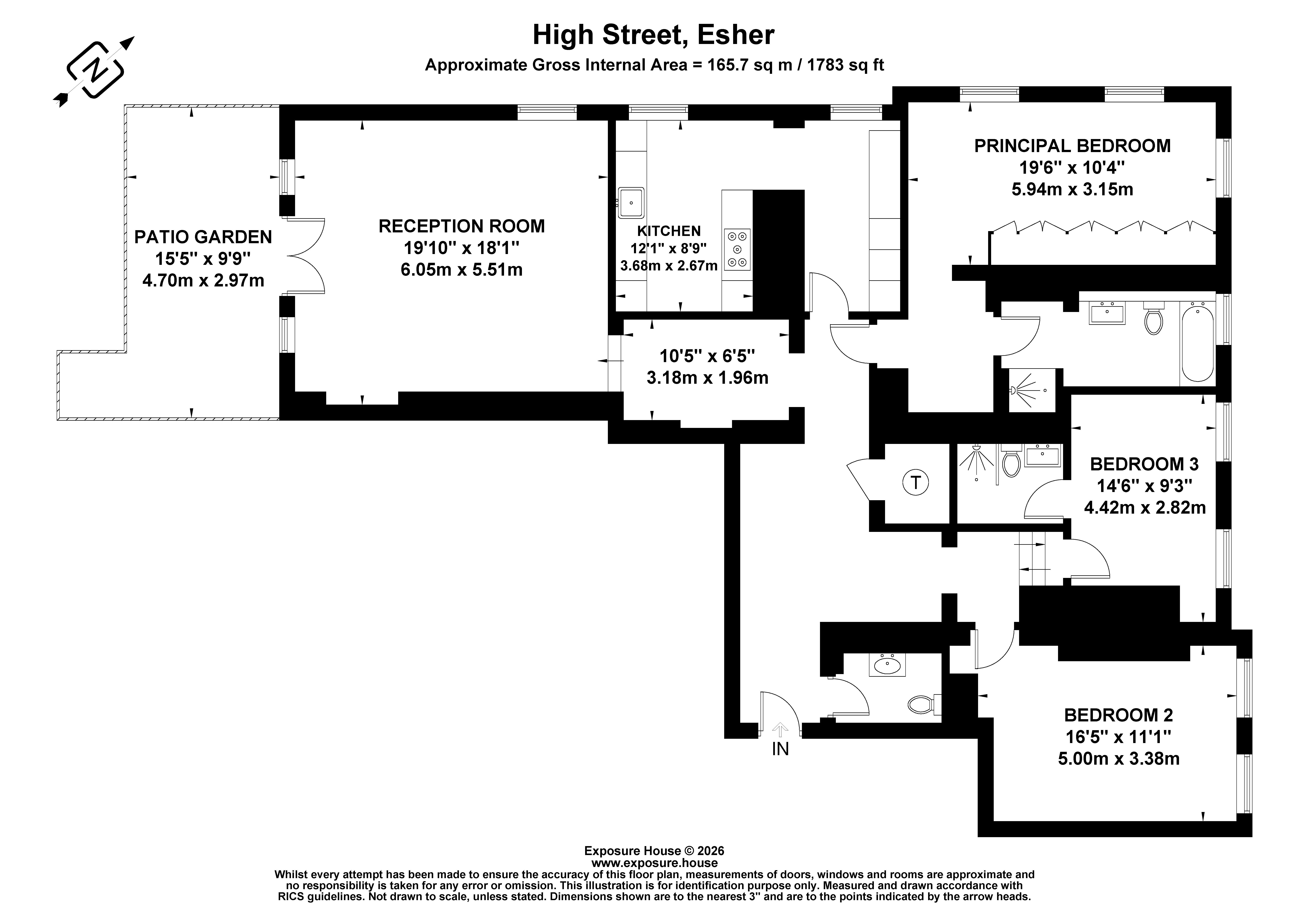 Flat 17, Sandown House, 1, High Street, Surrey floorplan