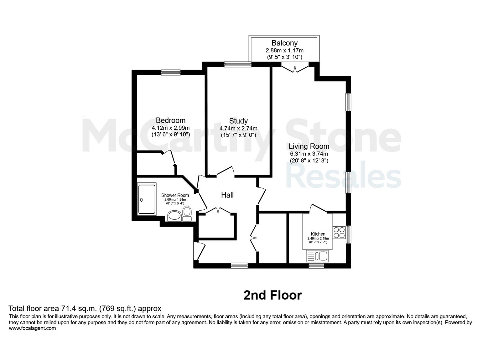 28 Hepworth Court, Parsonage Lane, Brighouse floorplan