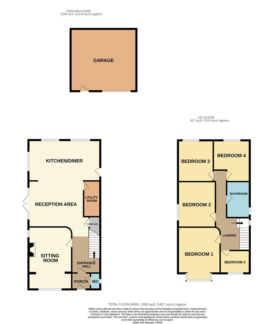 150, Stradbroke Road, Lowestoft floorplan
