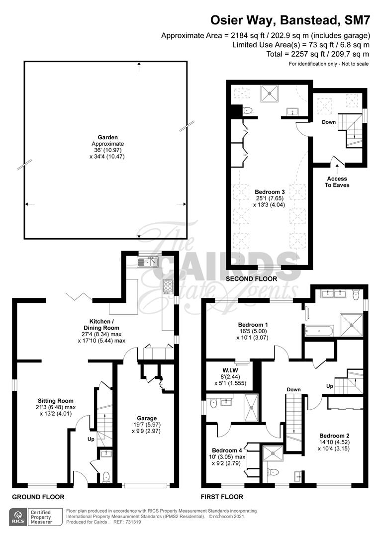 Osier Way, Banstead SM7, 4 bedroom detached house for sale 58876185 PrimeLocation