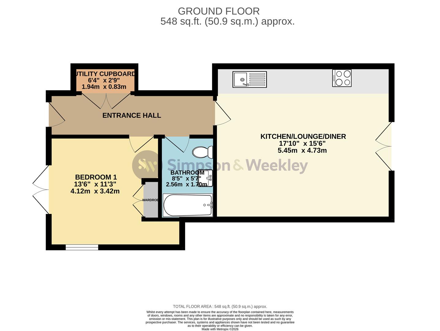 Flat 7, 48 North Street, Rushden floorplan