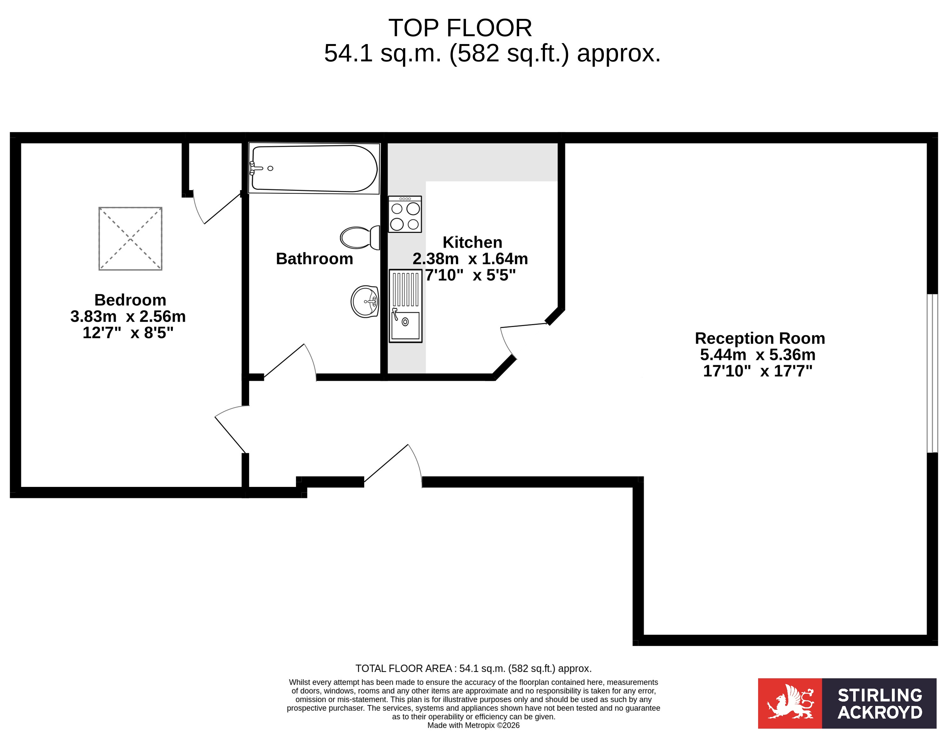 Flat 9, Stadium House,, Marlborough Road, Surrey floorplan