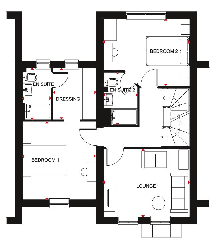 "Tayport" at Grange Road, Hugglescote, Coalville LE67, 4 bedroom detached house for sale