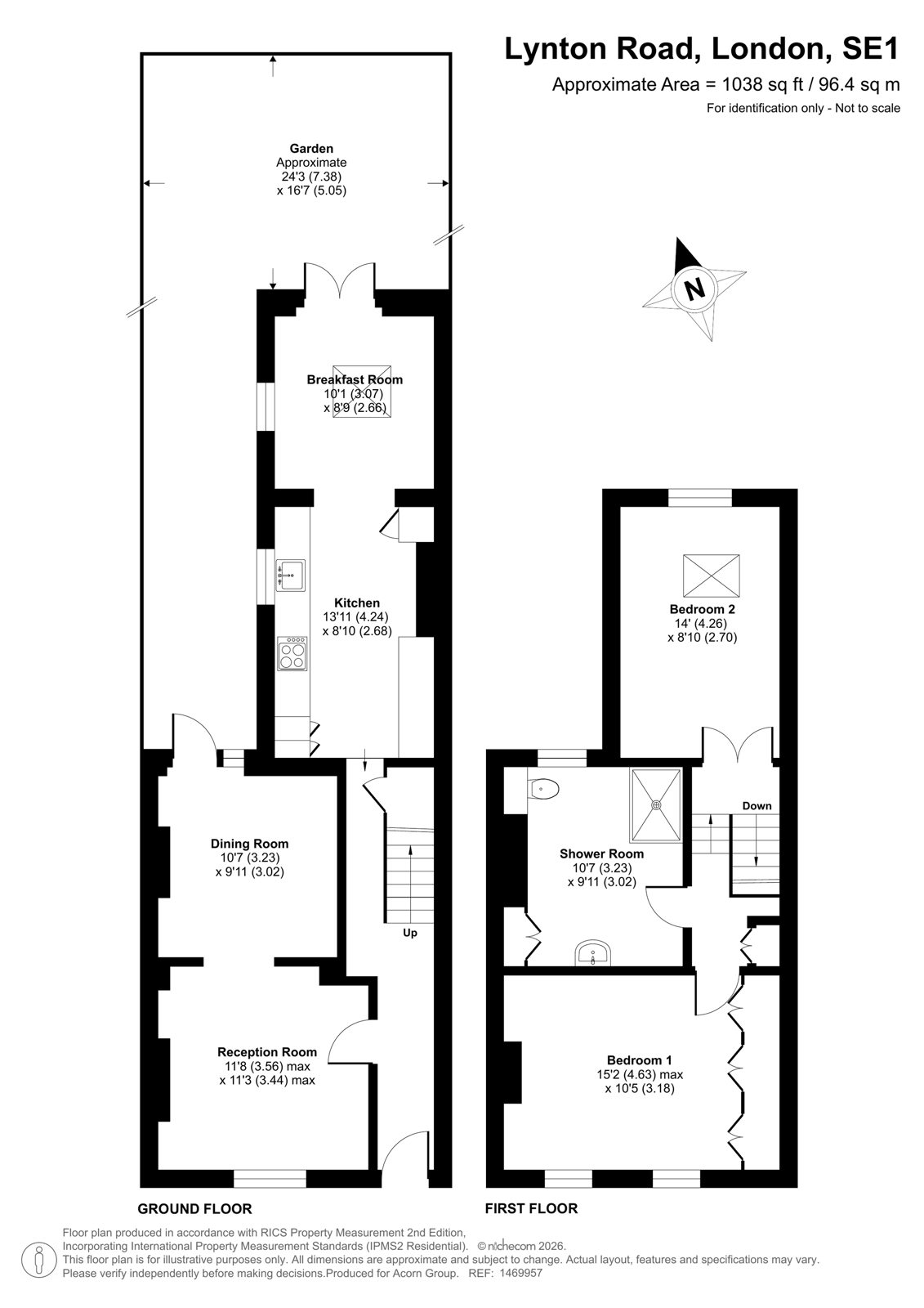 123, Lynton Road, London floorplan